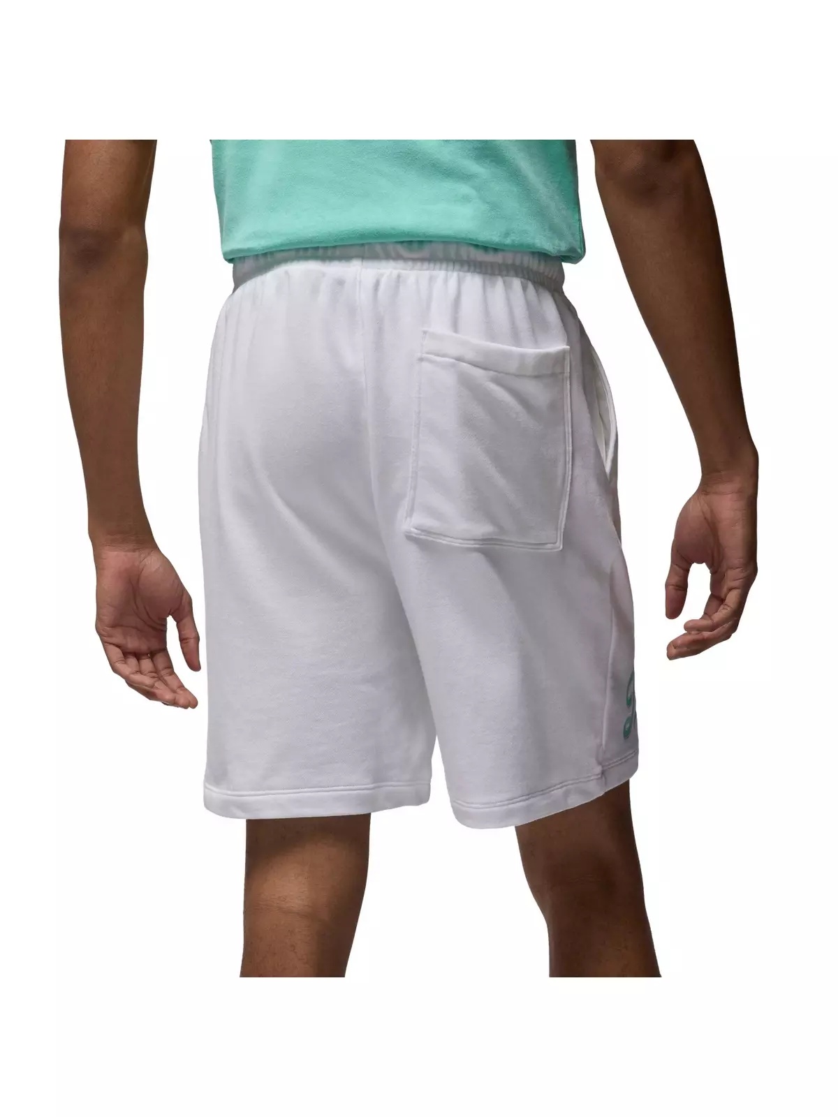 Men's Flight MVP Fleece Shorts -White - 2