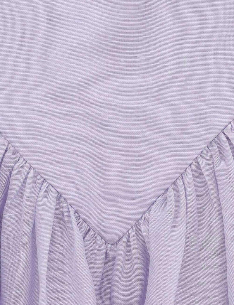 CRUSH LACE TRIM SKIRT 6
