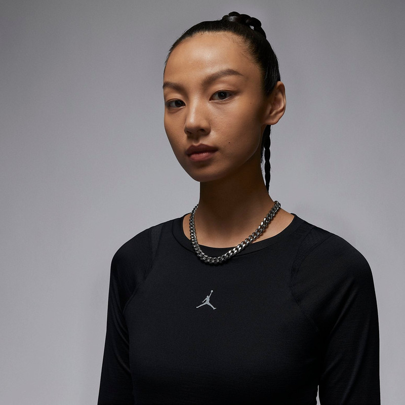 Jordan (WMNS) Air Jordan Long Sleeve Base Layer 'Black' FD7383-010 outlook