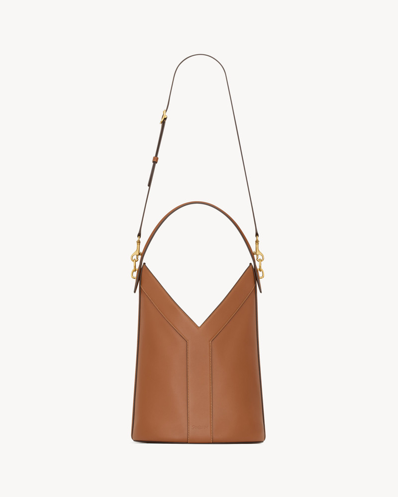 Y TOP-HANDLE BUCKET IN LEATHER 1