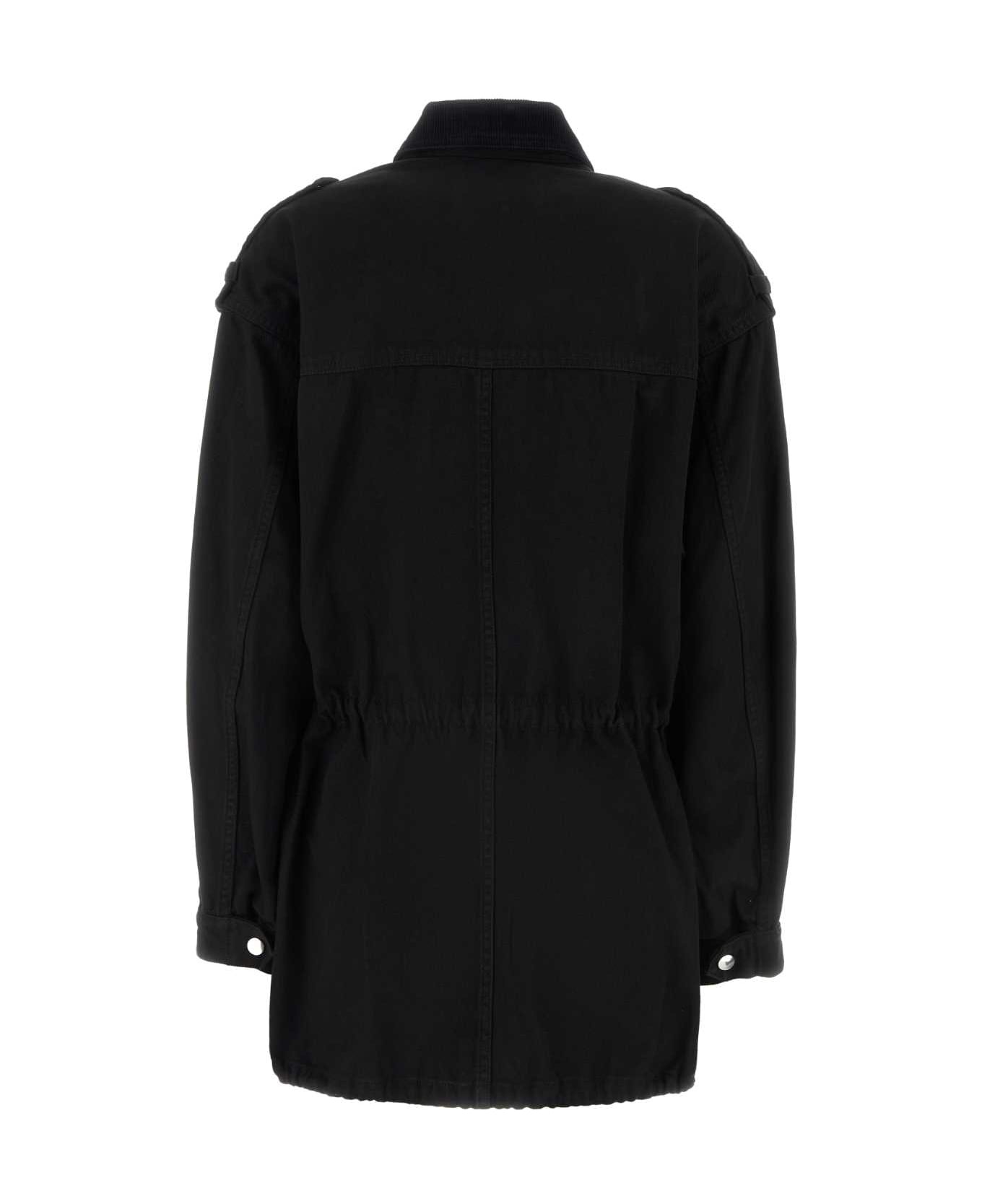 Black Cotton Joanna Jacket - 2