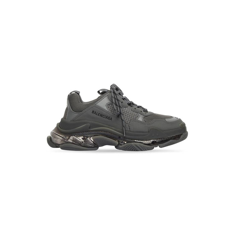 Women's Triple S Clear Sole Sneaker in Grey - 1