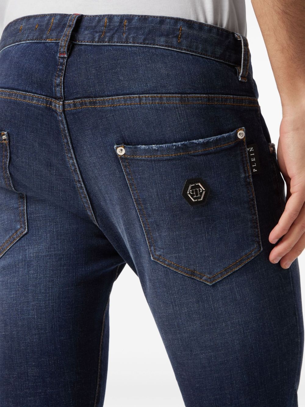 low-rise straight-leg jeans - 7