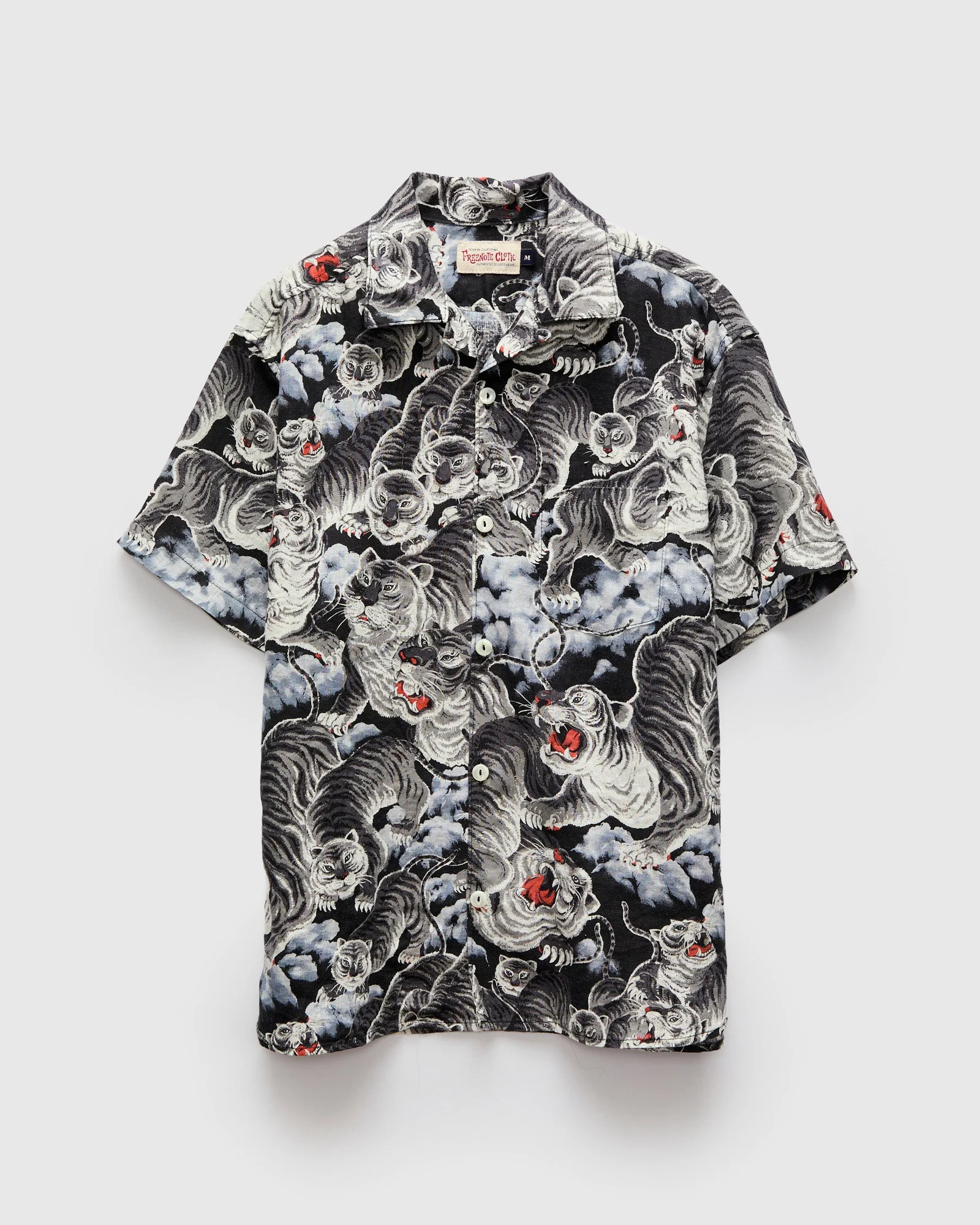 Hawaiian Shirt in Black Tiger - 1
