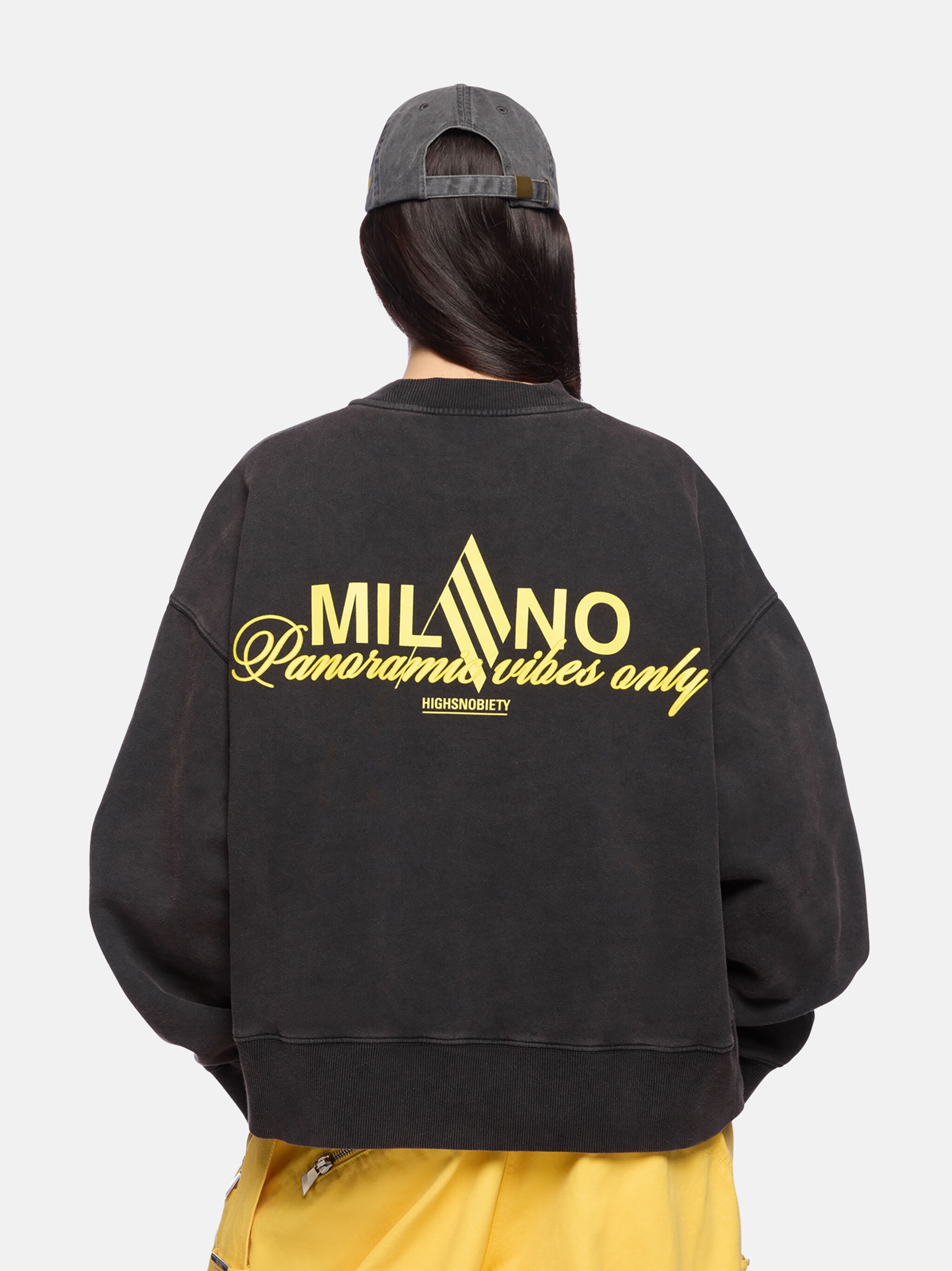 THE ATTICO X HIGHSNOBIETY FADED BLACK SWEATSHIRT - 9