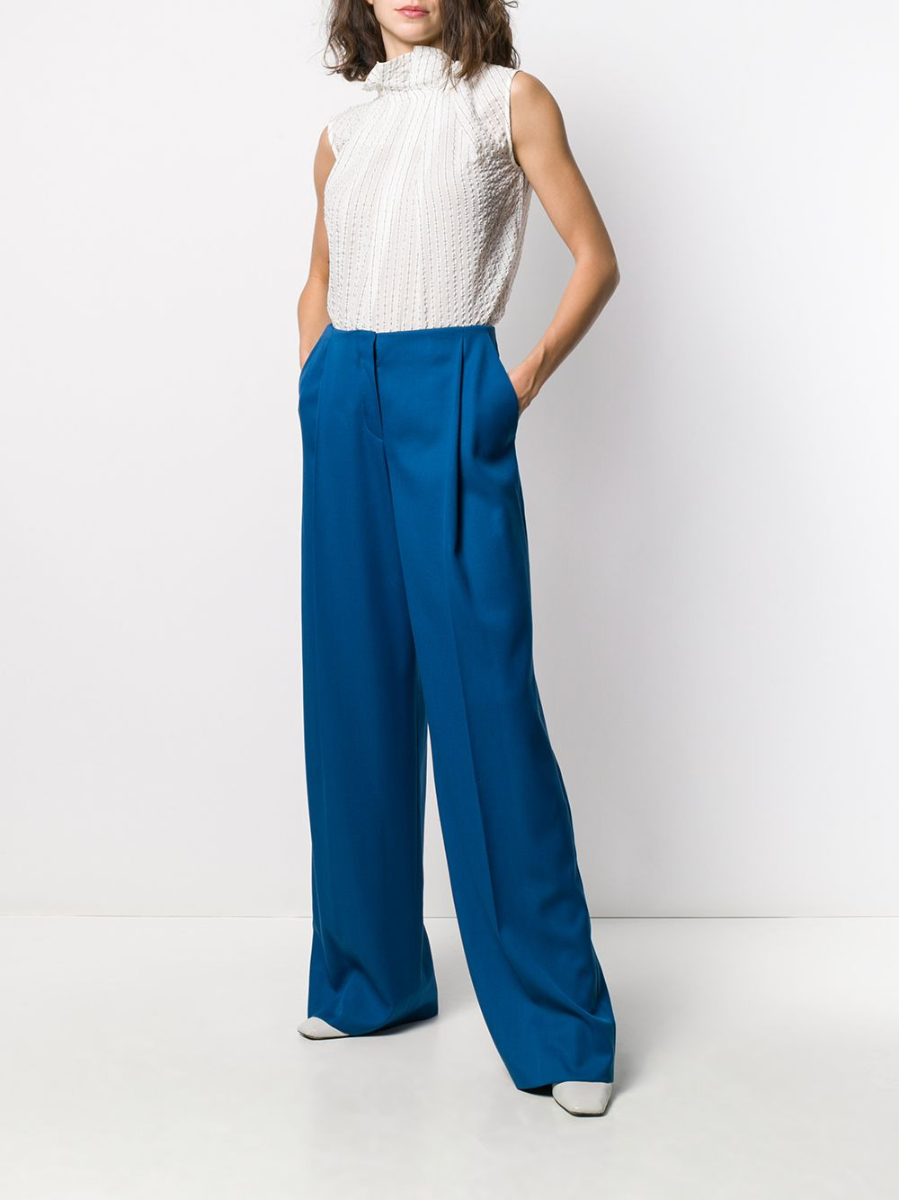 wide leg tailored trousers - 2