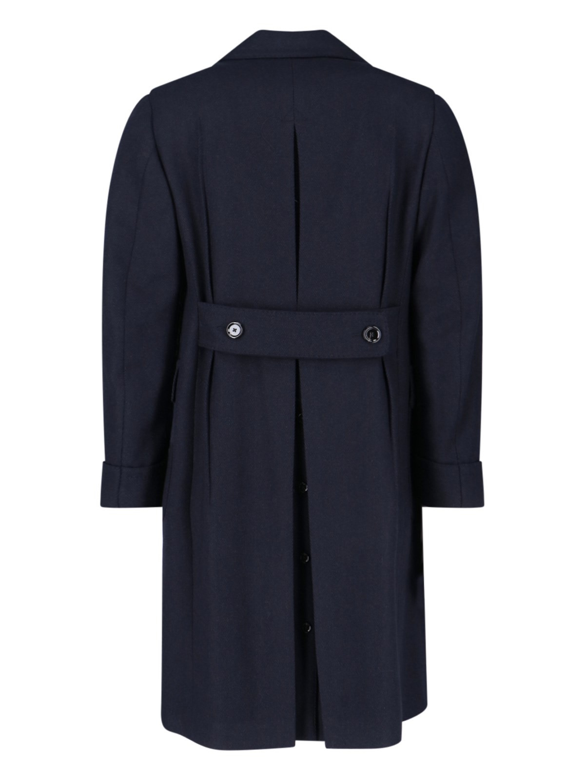 DOUBLE-BREASTED WOOL AND CASHMERE BLEND COAT - 2