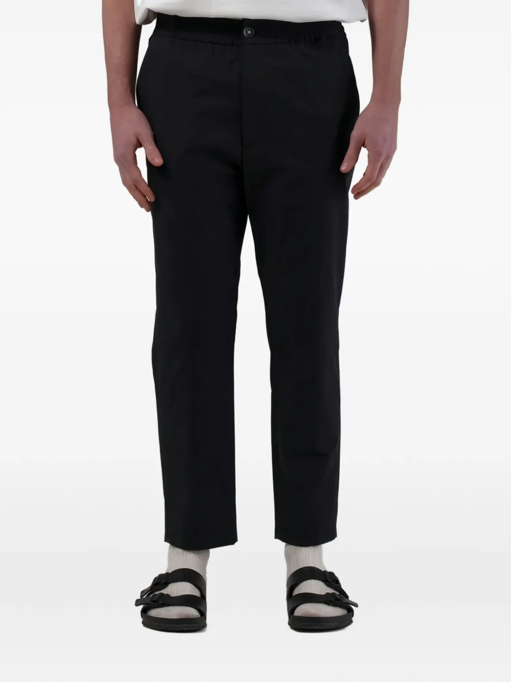 button elasticated trousers - 1