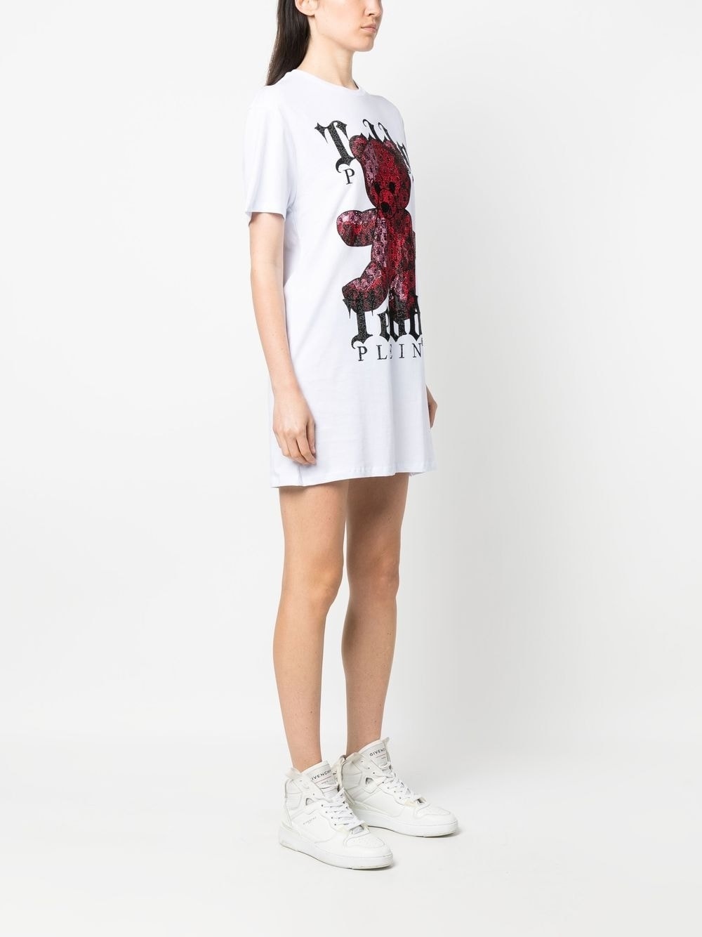 Teddy Plein crystal-embellished T-shirt dress - 3