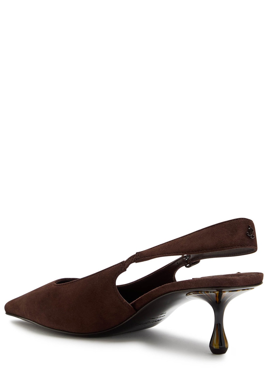 Jimmy Choo Amel 50 Suede Slingback Pumps - 2