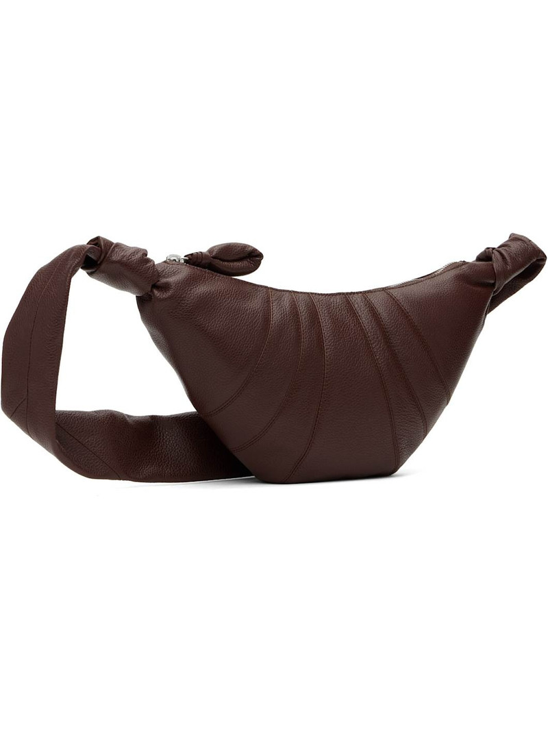 Lemaire Burgundy Small Croissant Bag outlook