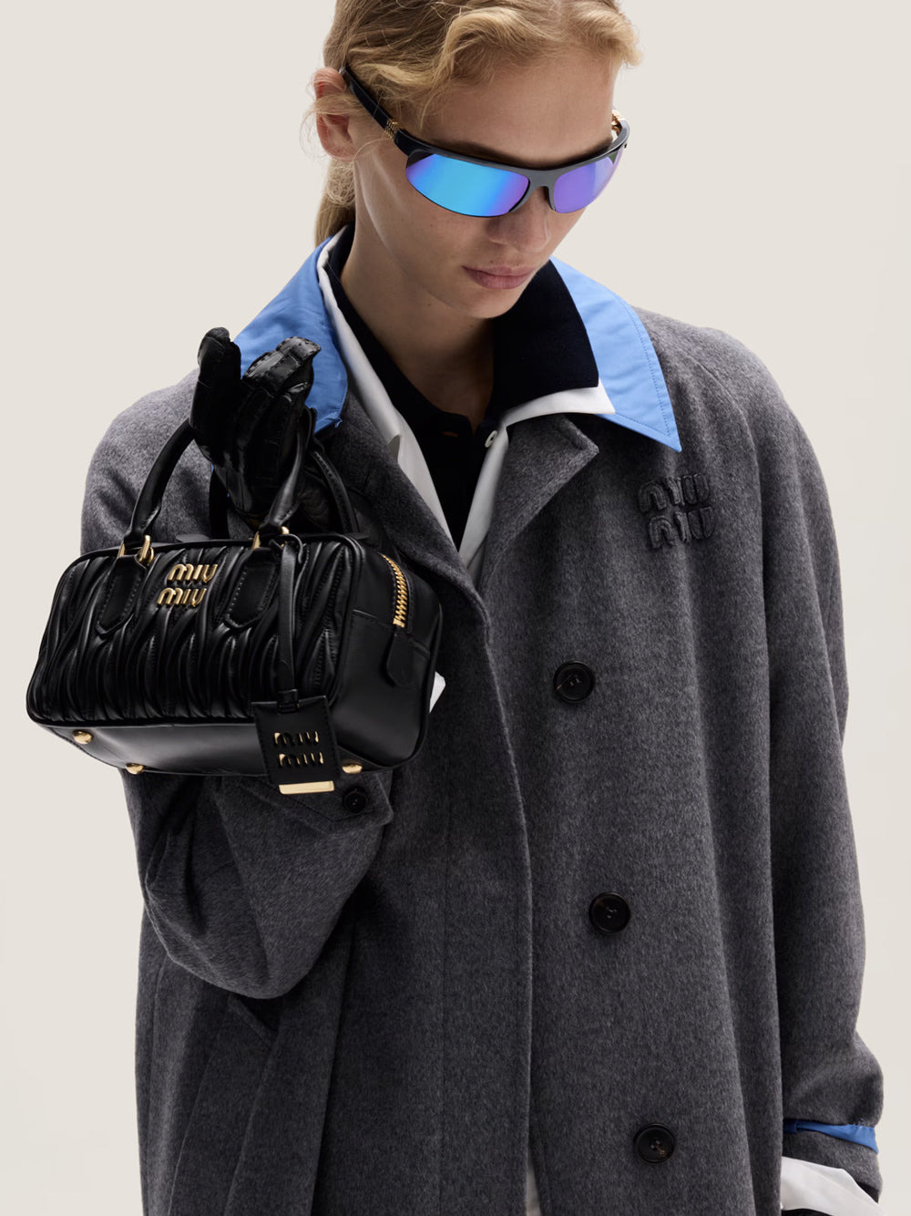 Miumiu Women Arcadie Matelassé Nappa Leather Bag - 4