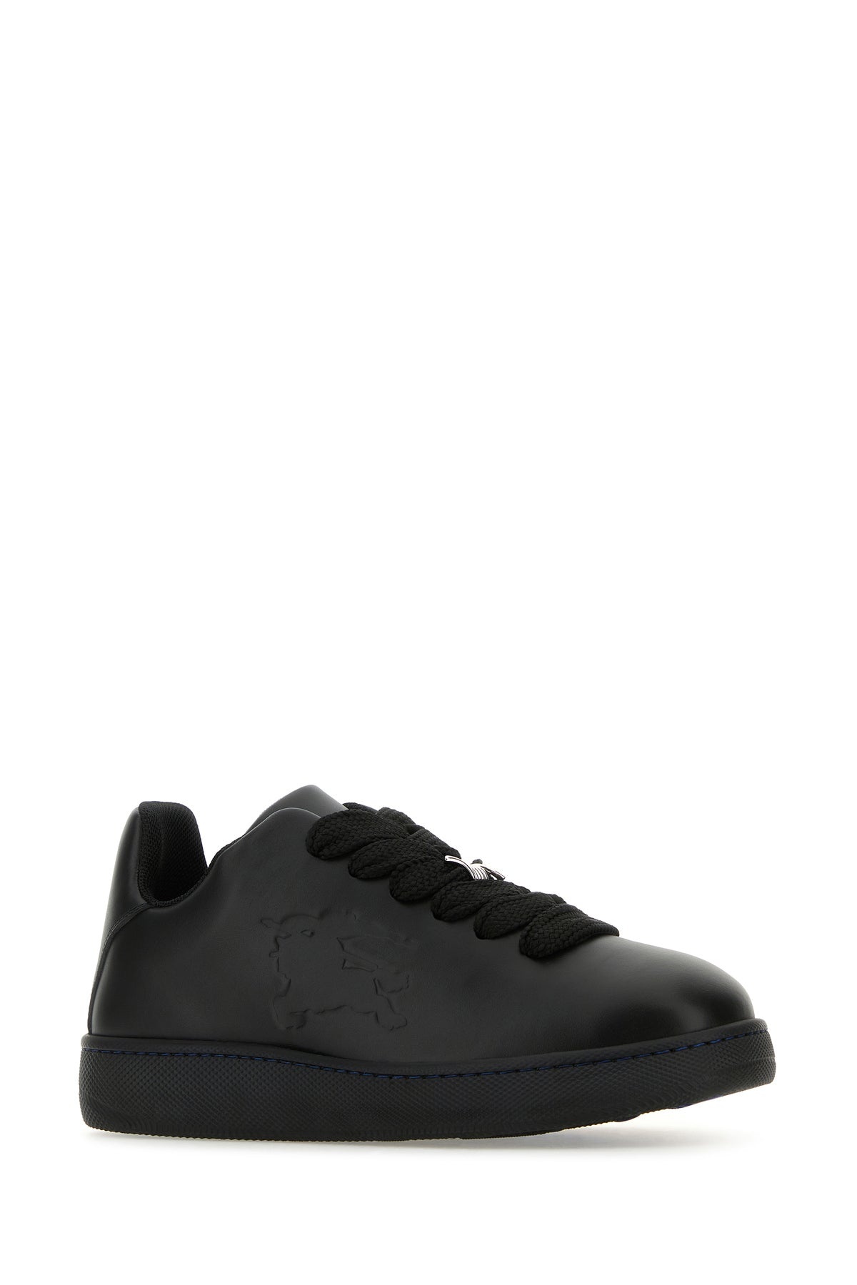 Black leather Box sneakers - 2