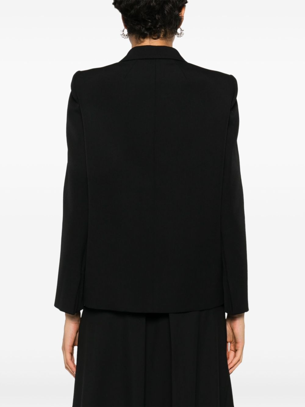 padded shoulder blazer - 4