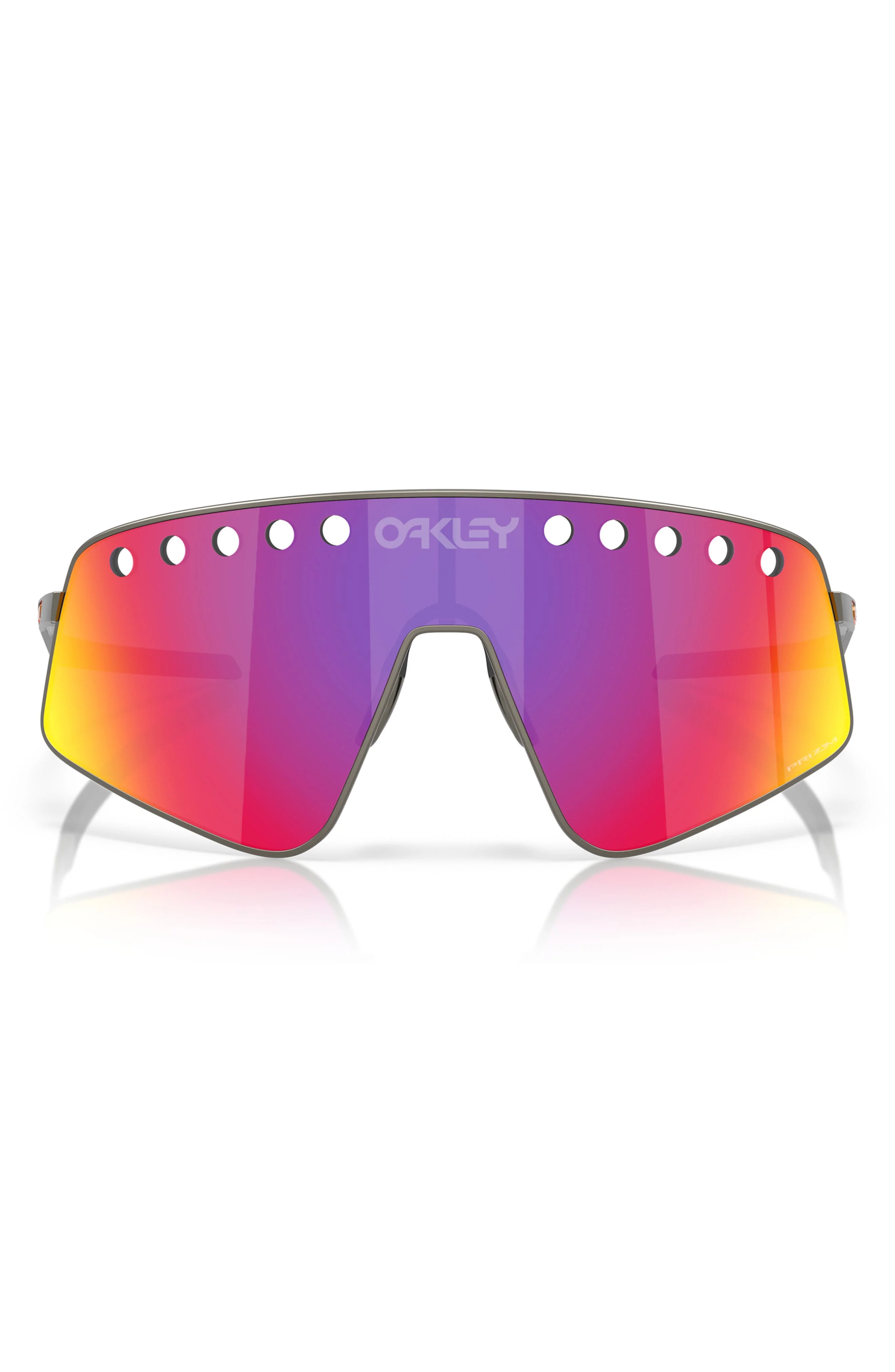 Oakley Sutro™ TI Sweep 138mm Prizm™ Shield Sunglasses in Matte Grey at Nordstrom - 1