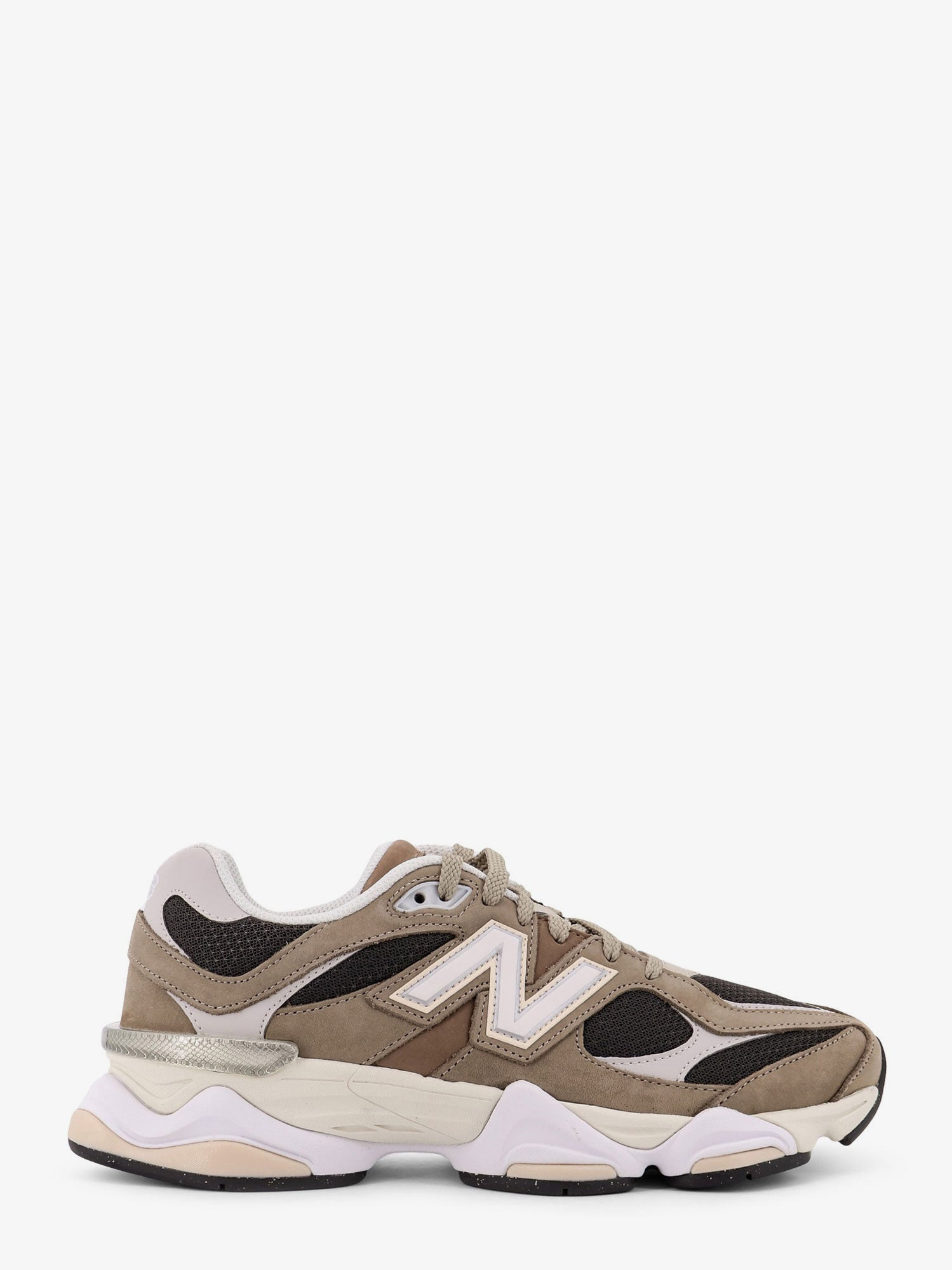 New Balance 9060 Low-Top Mesh Sneakers With Suede Interts - 1