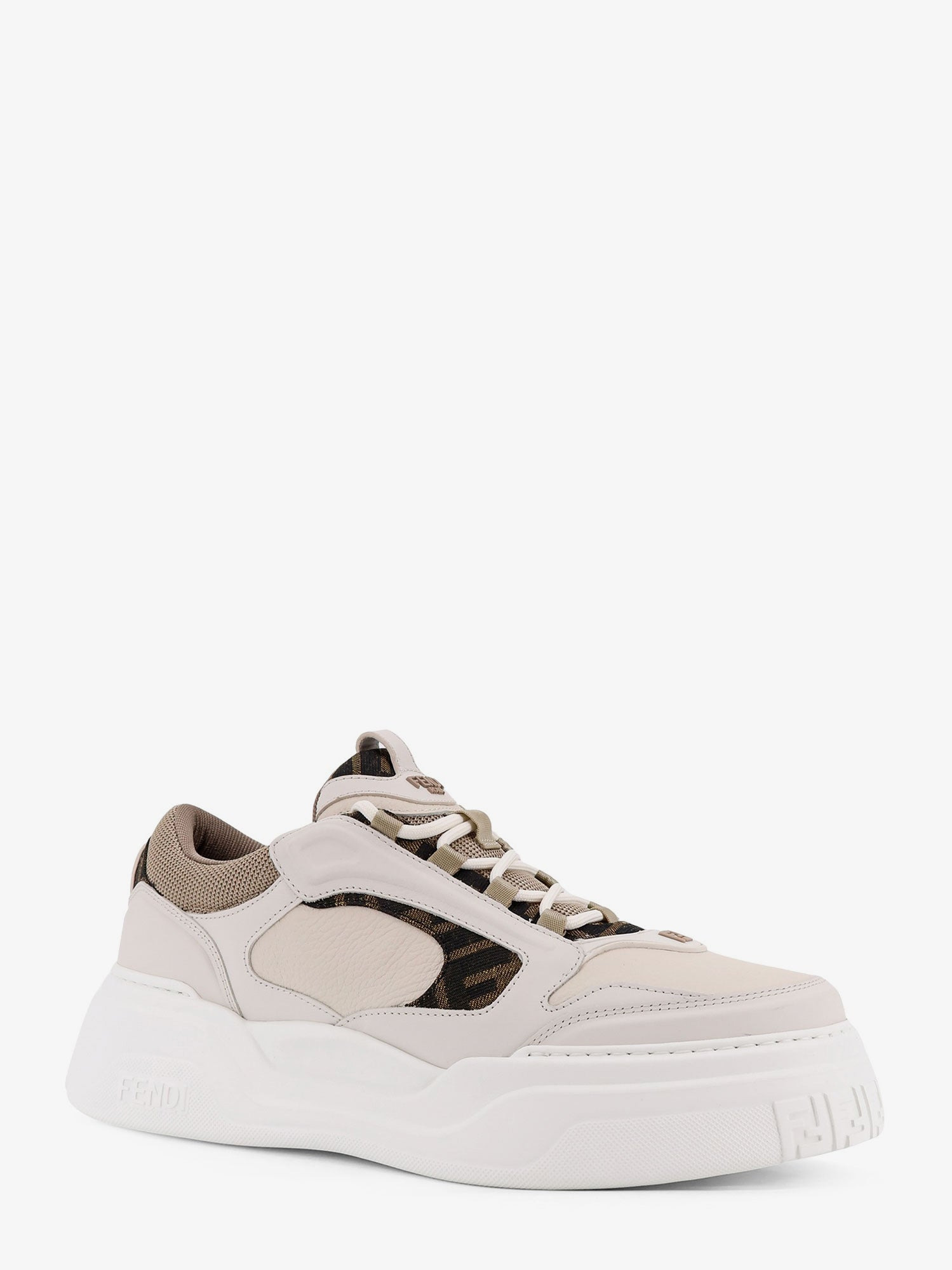 Fendi Fendi Force Low-Top Leather Sneakers - 2
