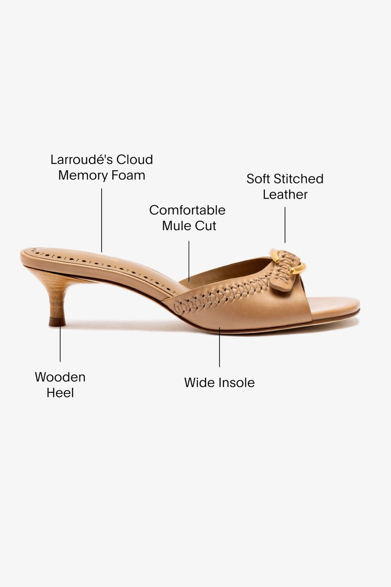Verona Mule In Hazelnut Leather 5