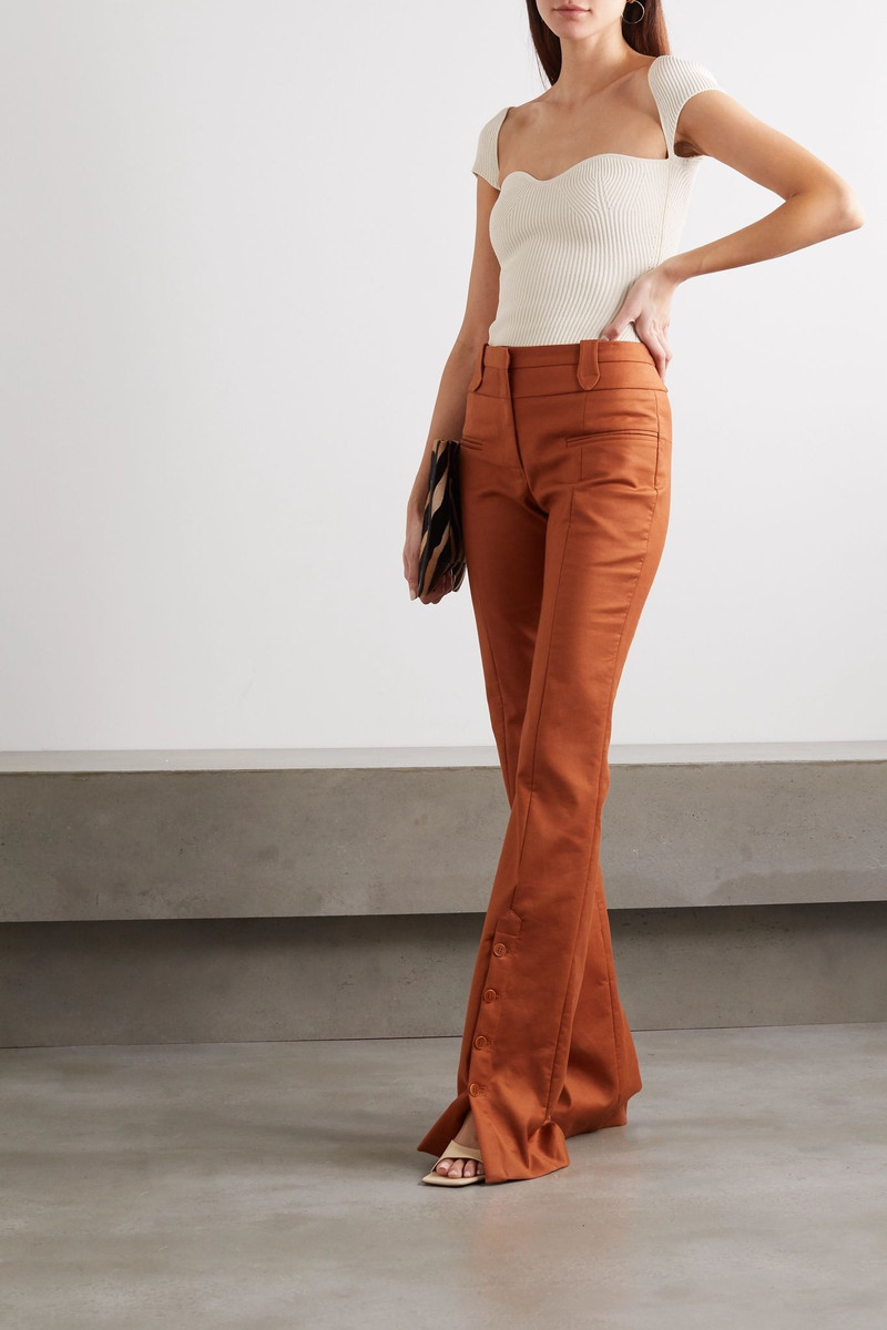 KHAITE Ista ribbed-knit top outlook