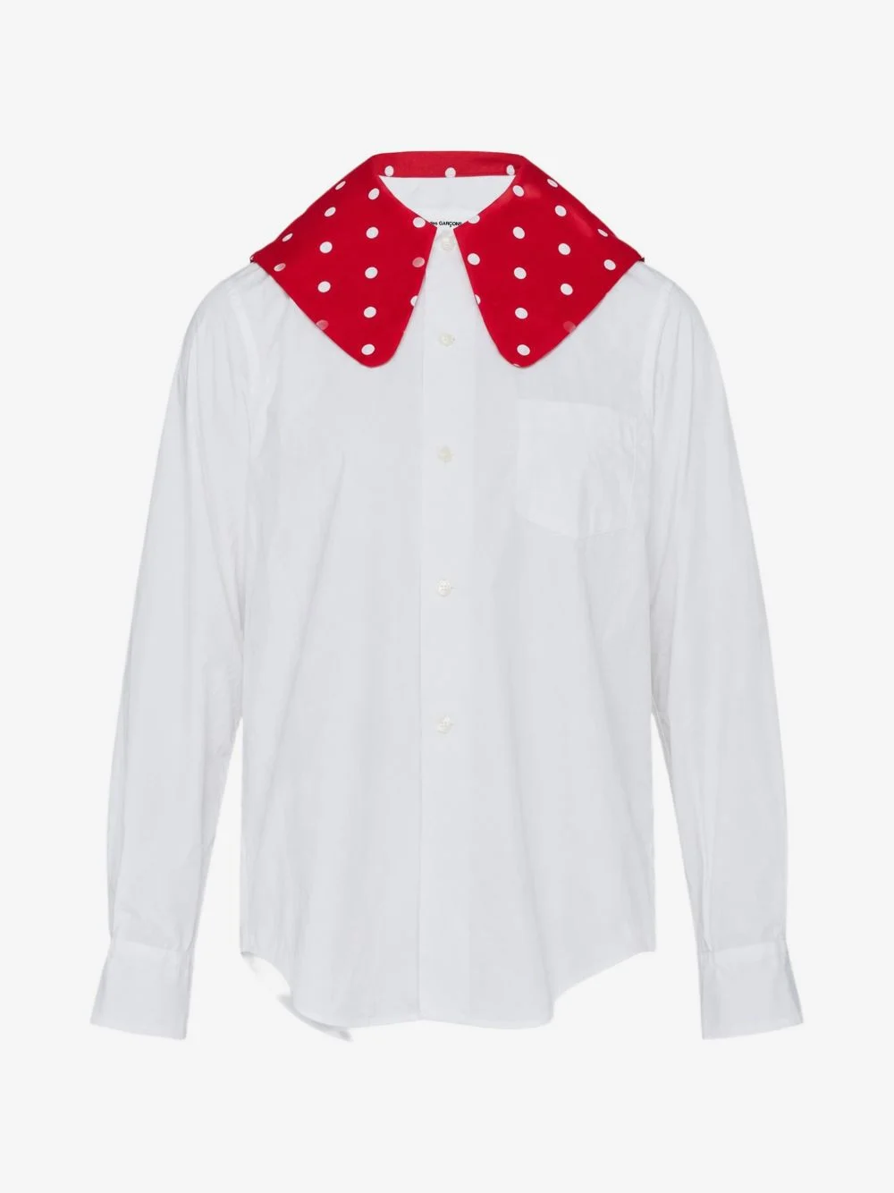 polka-dot-collar shirt - 1