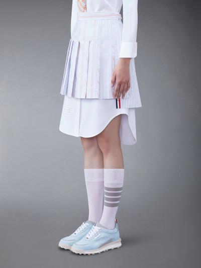 Thom Browne striped pleated miniskirt outlook