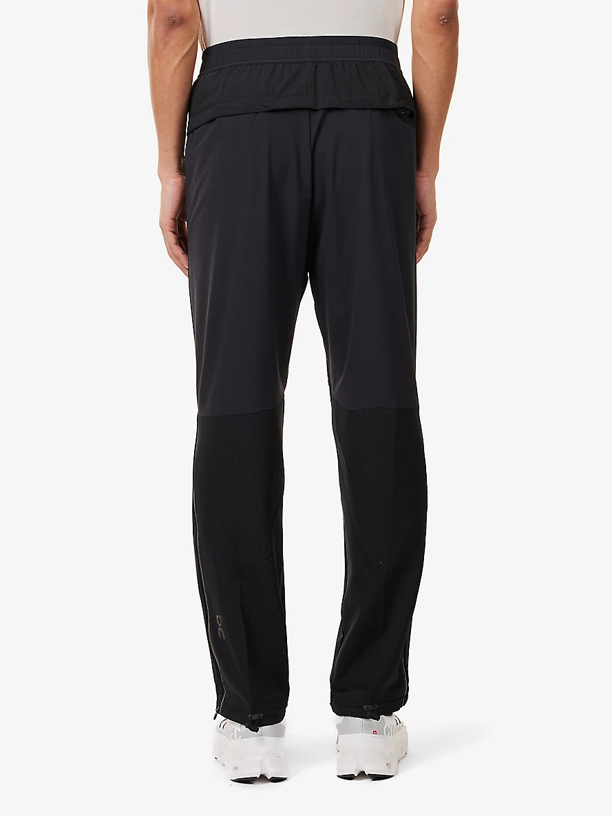 Track Straight-Leg Relaxed-Fit Stretch-Woven Trousers - 4