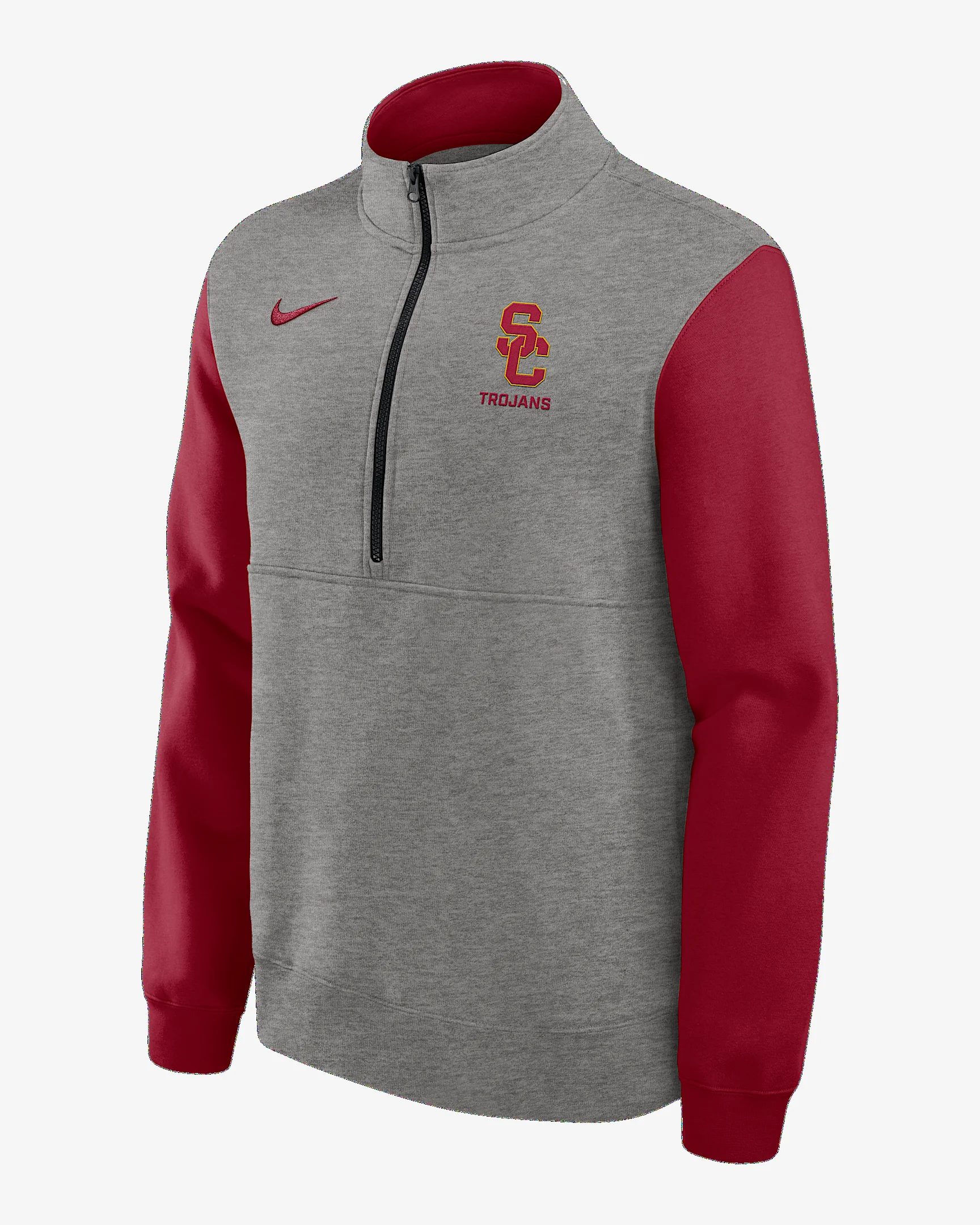 USC Club Men's Nike College 1/2-Zip Crew - 1