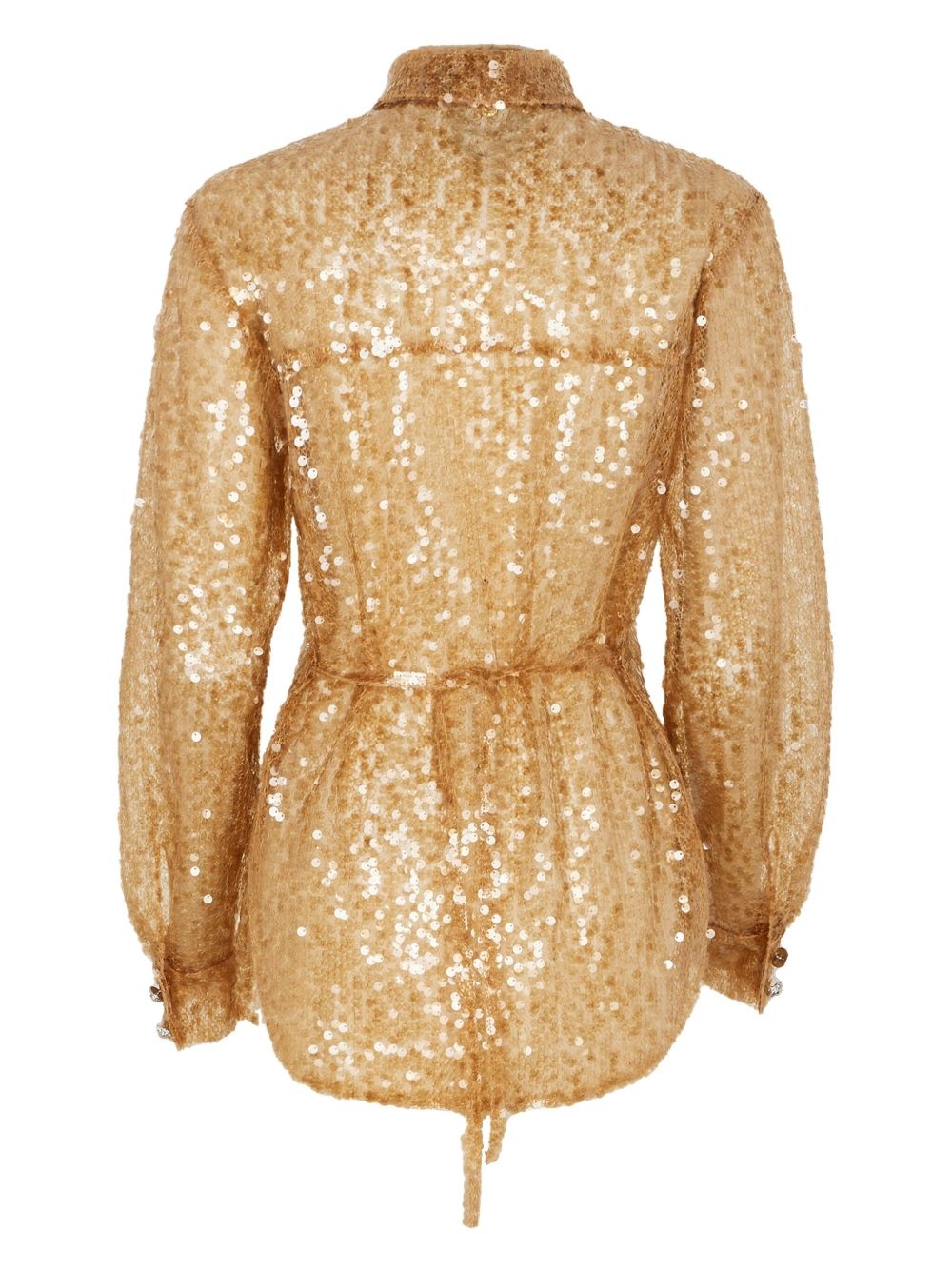 sequin-embroidered shirt - 7