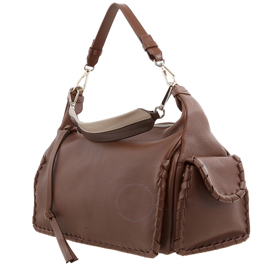 Chloe Brown Nahir Leather Tote Bag - 6