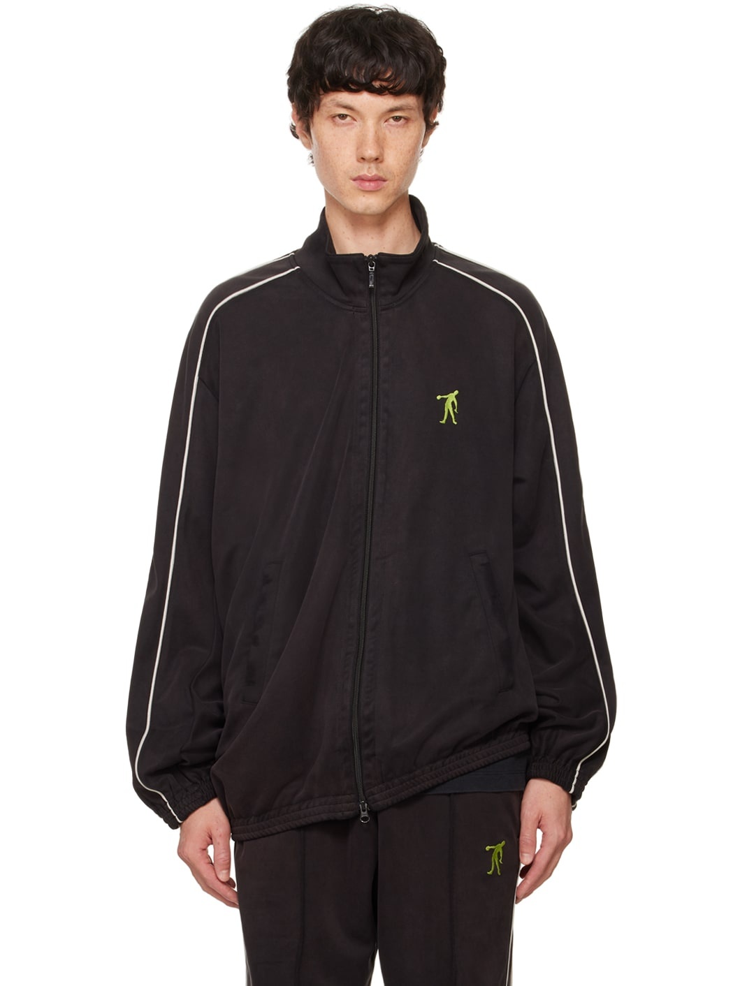 Black Zombie Silhouette Track Jacket by doublet on Sale
