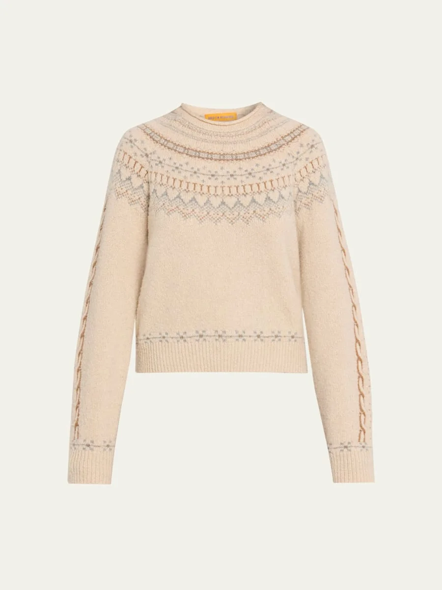 Cloud Chalet Wool Cashmere Crewneck Sweater - 1