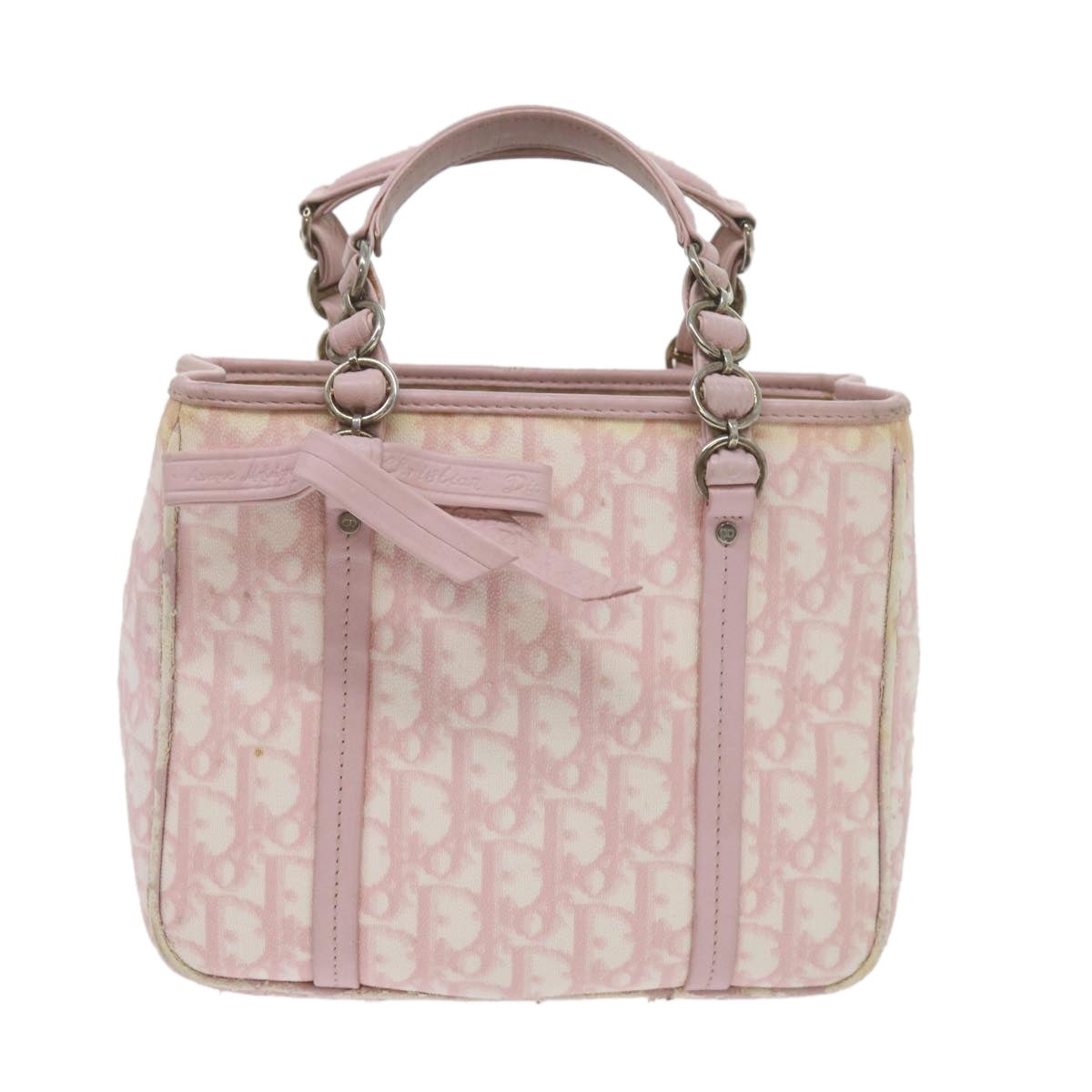 DIOR Trotter Romantic Hand Bag Leather Pink 09 Bo 09 Bo - 13