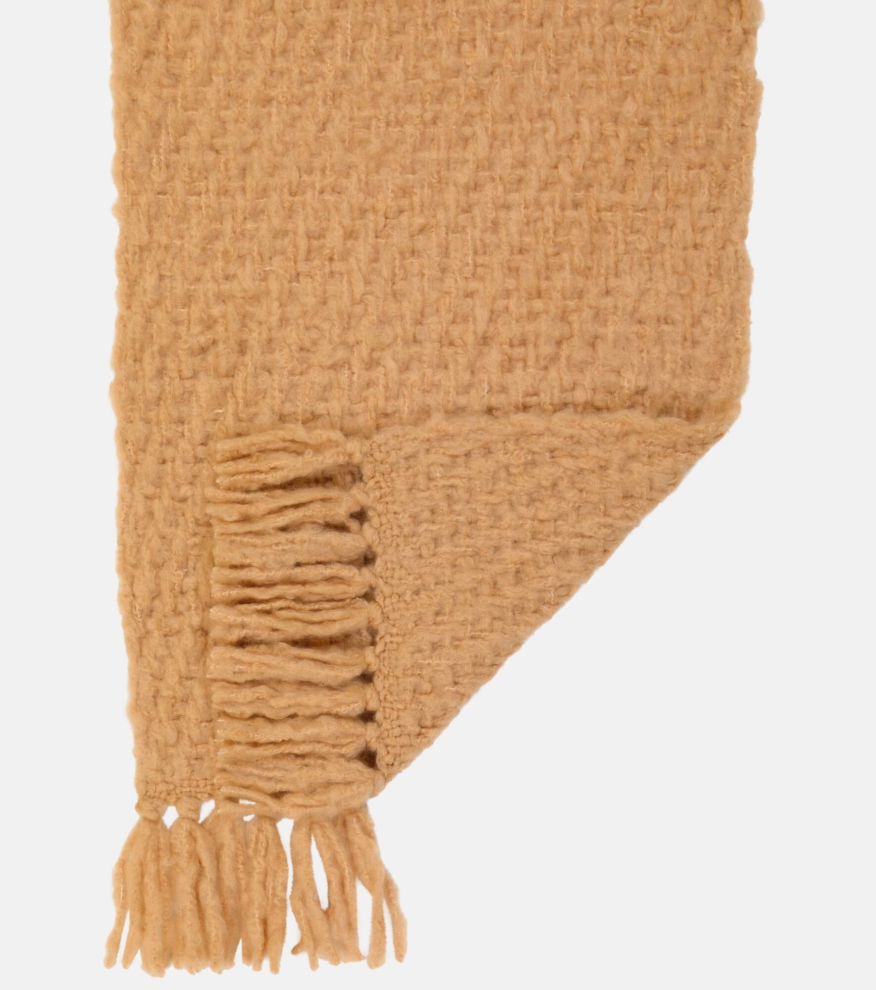 Fringed cashmere and silk scarf - 5