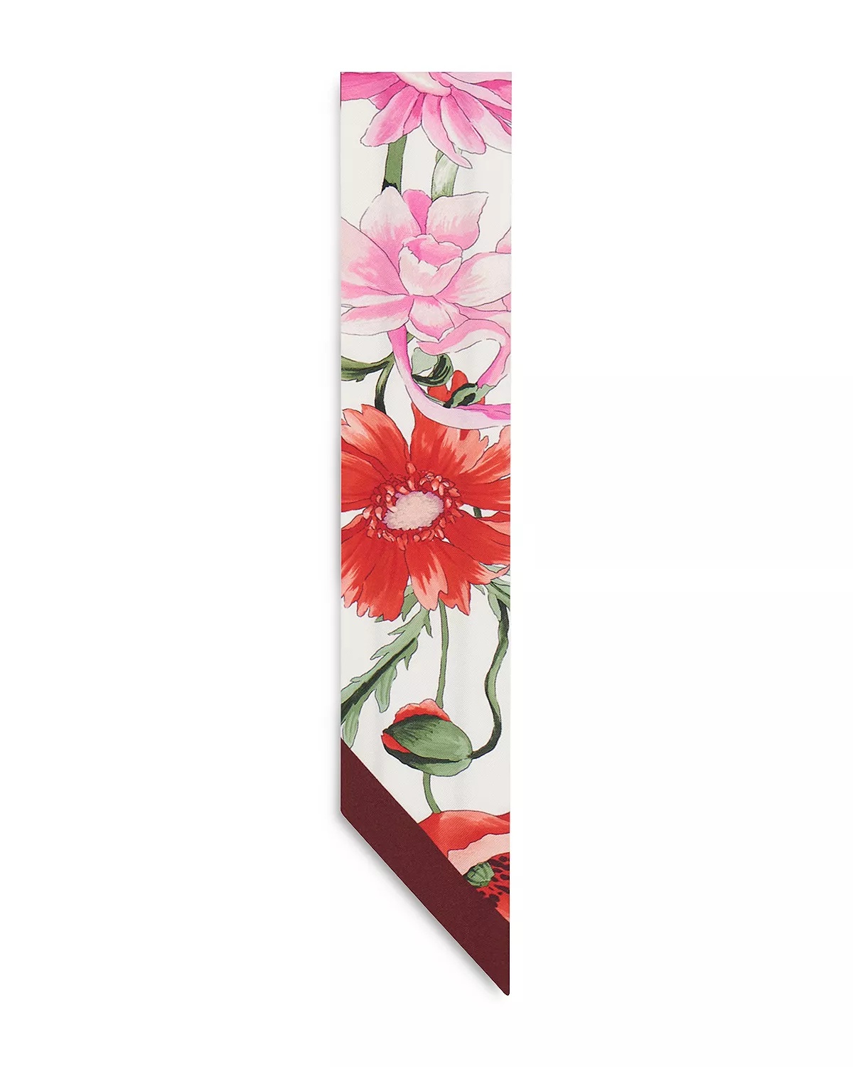 Bouquet Silk Bandeau Scarf - 5