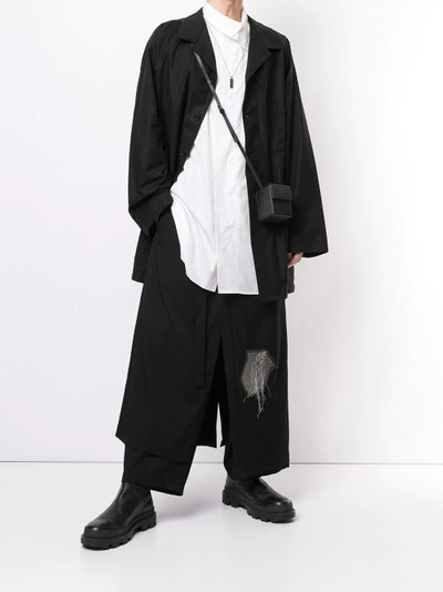 Yohji Yamamoto oversized long-sleeve shirt outlook