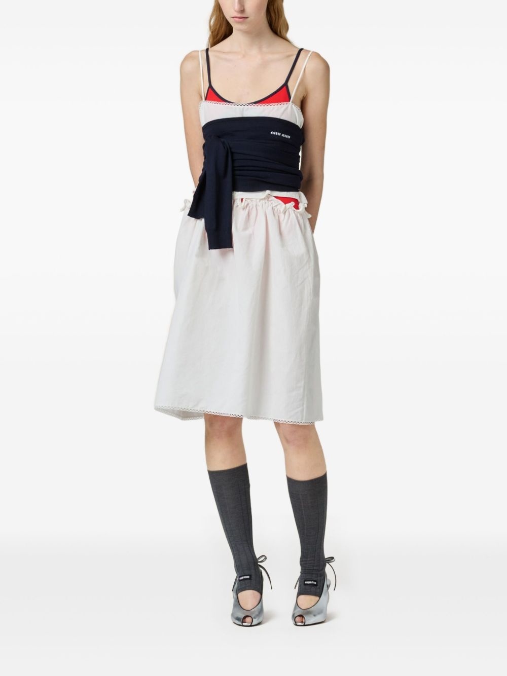 logo-print dress - 2