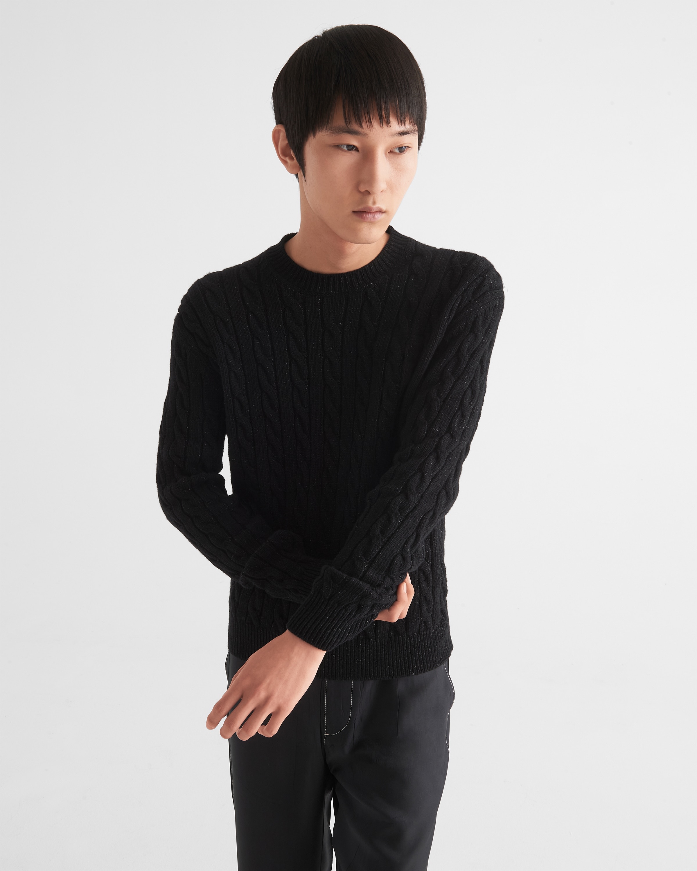 Cashmere and lamé crew-neck sweater - 3