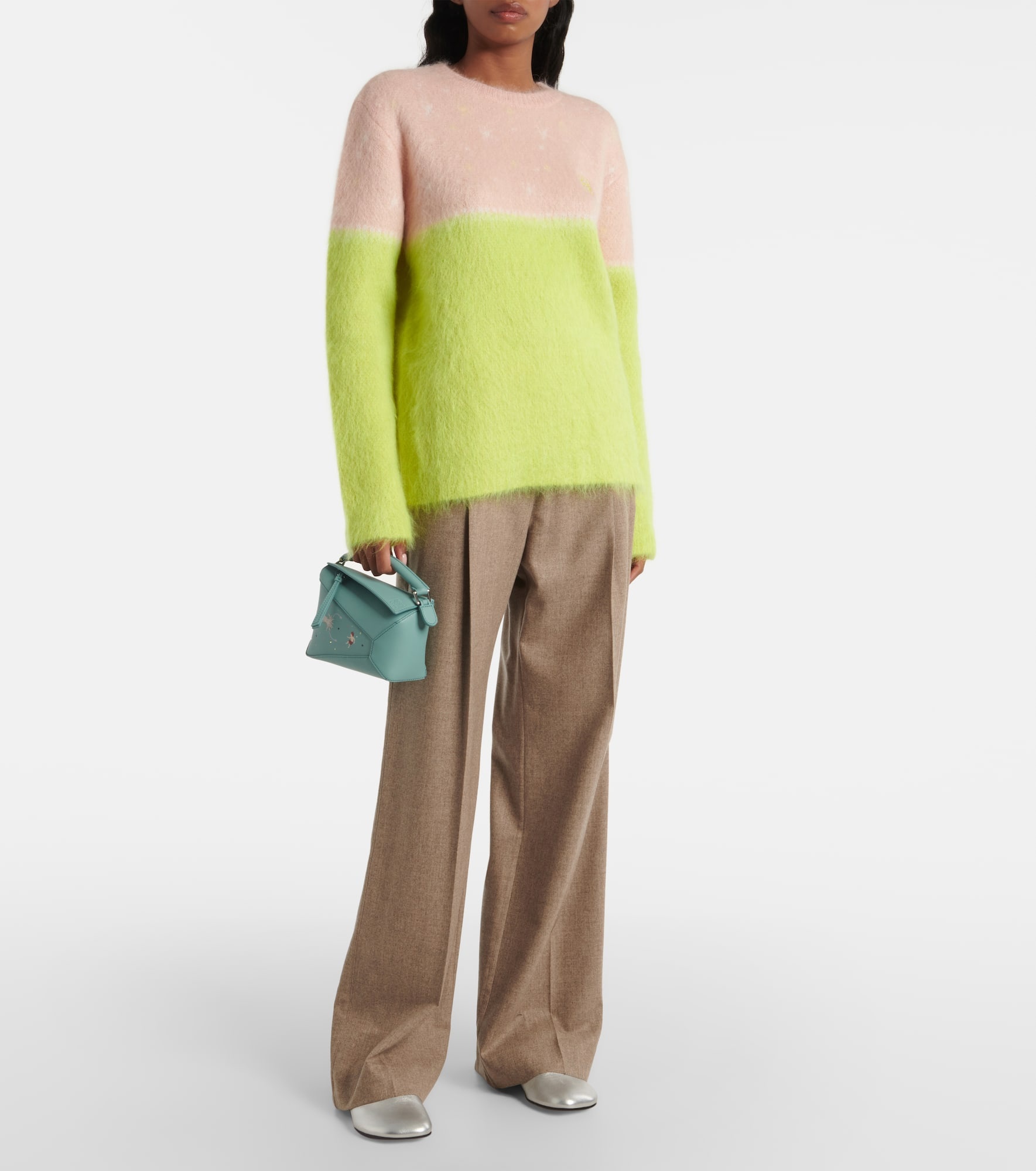 x Suna Fujita mohair and wool-blend sweater - 2