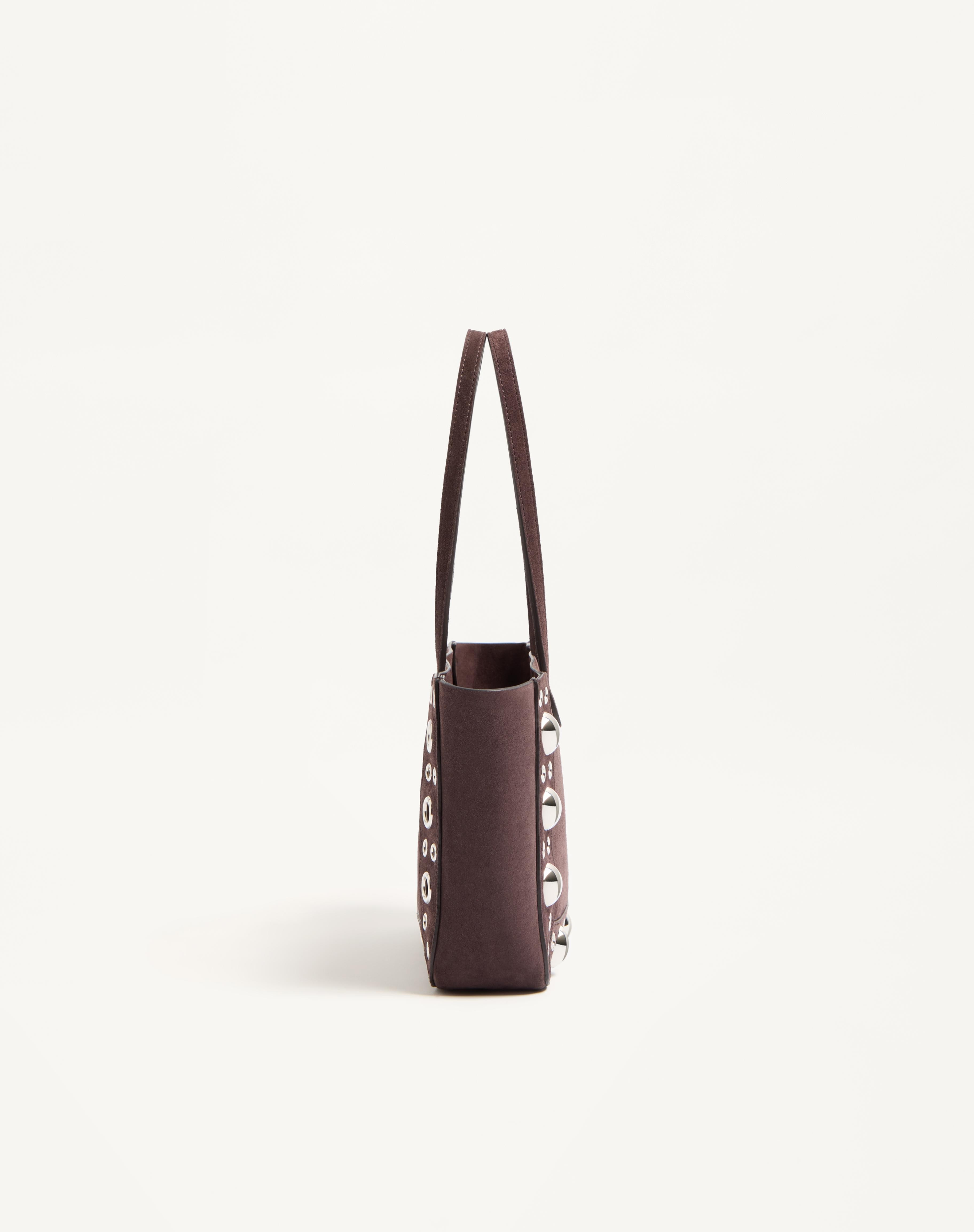 VALENTINO GARAVANI NELLCÔTE MINI SUEDE SHOPPING BAG - 4