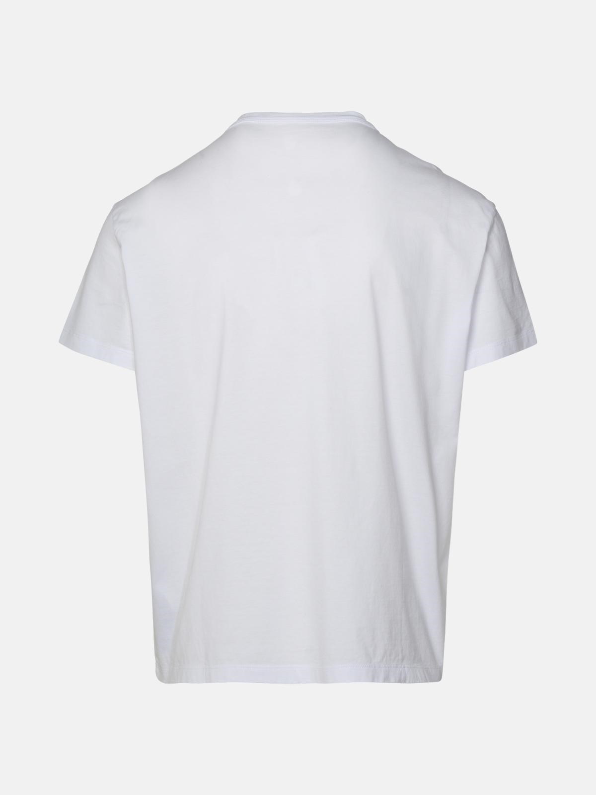 WHITE COTTON T-SHIRT - 3