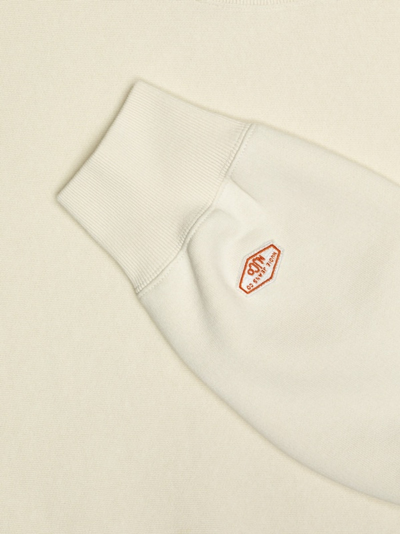 Hasse Crew Neck Sweatshirt Ecru 3