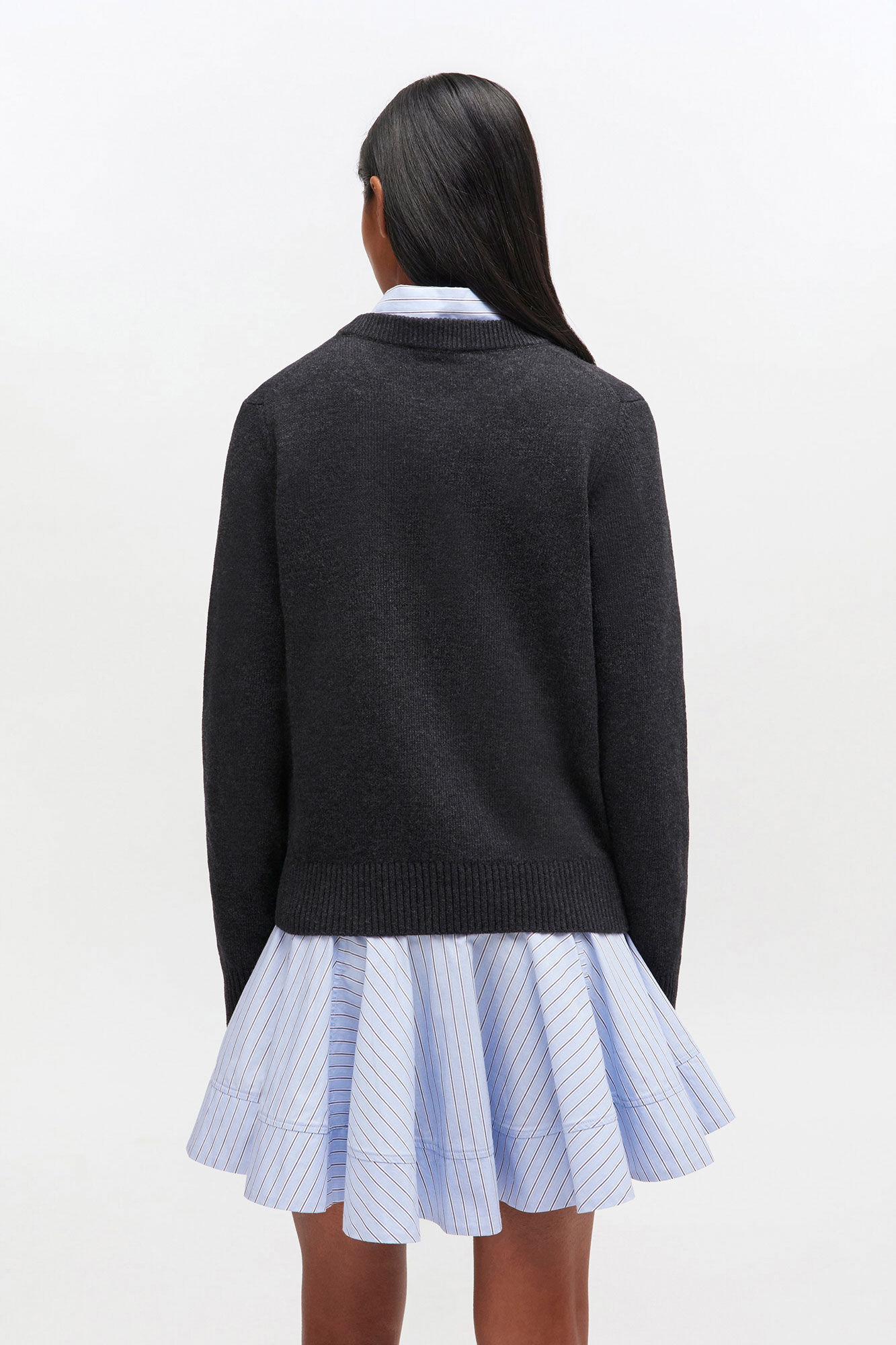 GREY PUPPY WOOL SWEATER - 4