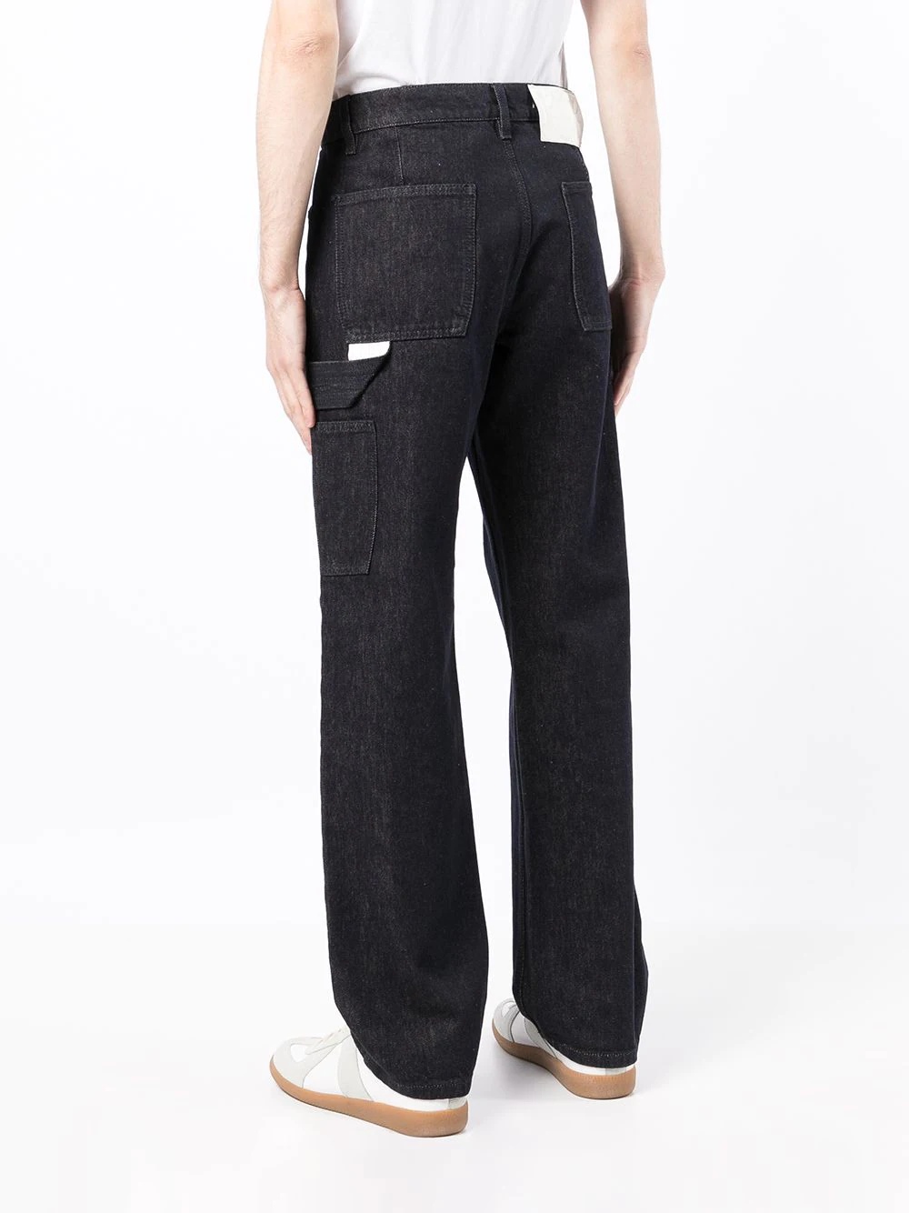 denim cargo trousers - 4