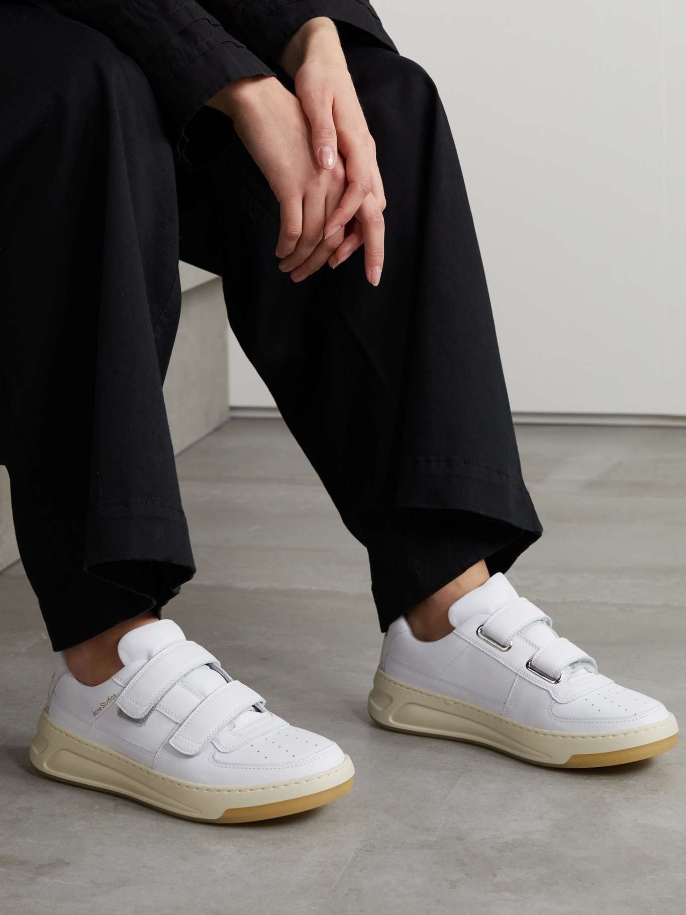 Acne Studios - Velcro strap sneakers - White