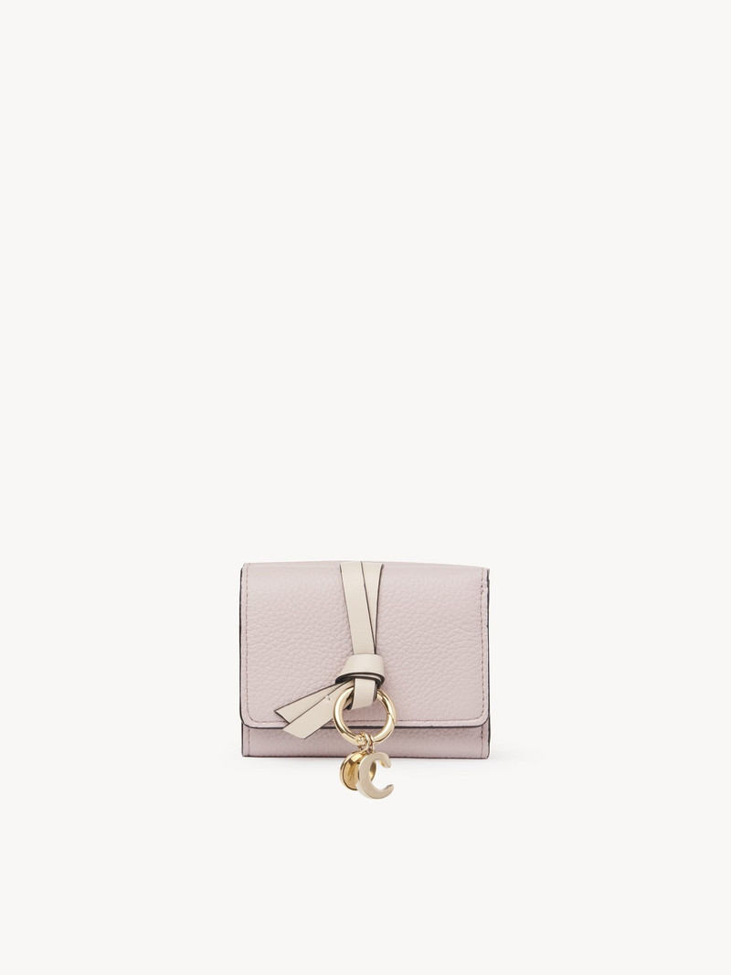 MINI ALPHABET TRI-FOLD IN GRAINED LEATHER 1