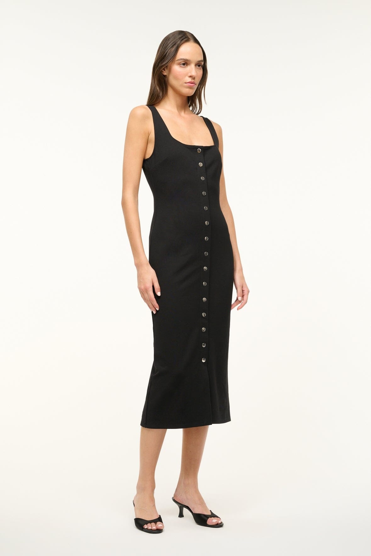 STAUD DOMANI DRESS BLACK - 4