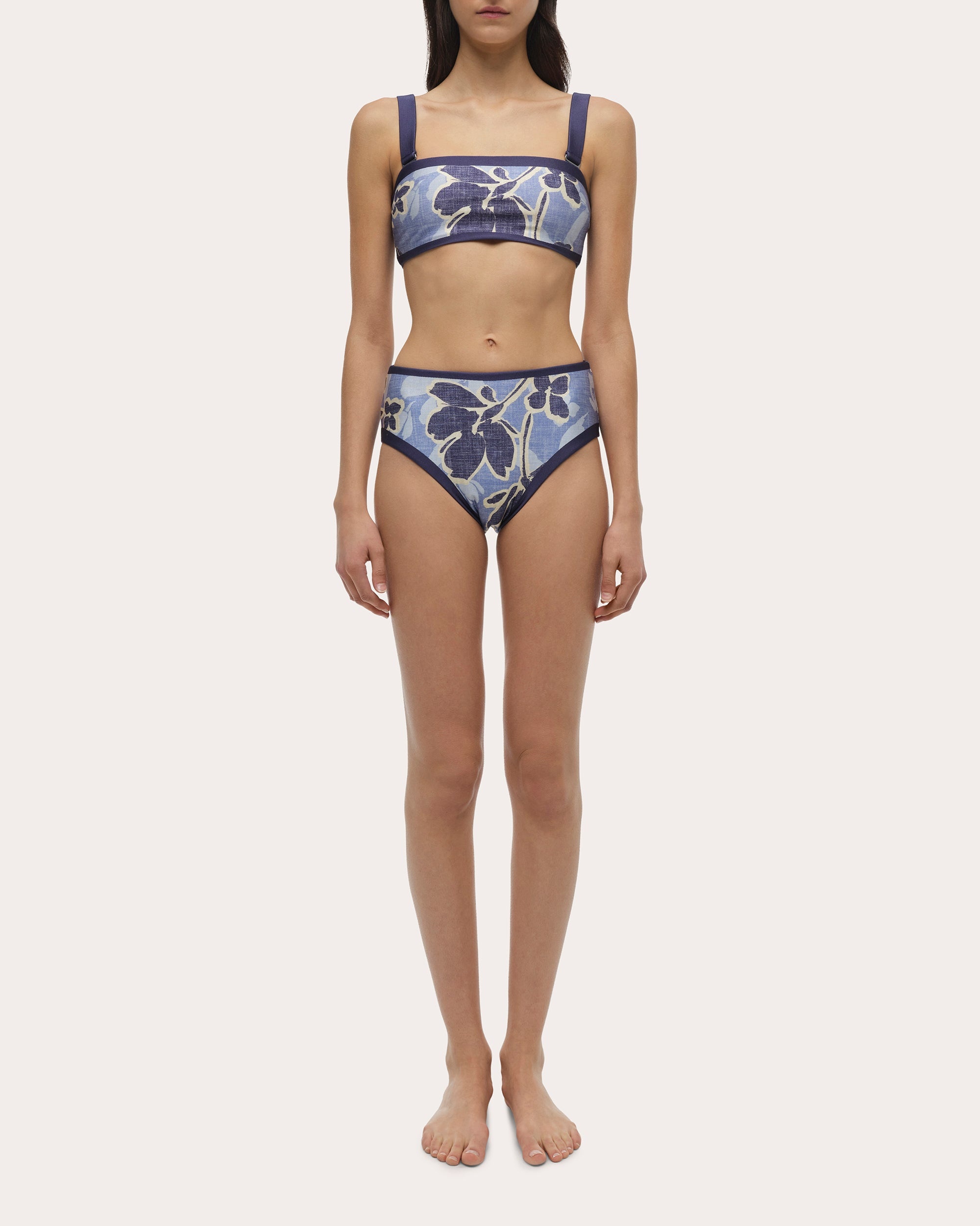 Luthea Floral Tube Bikini Top - 1