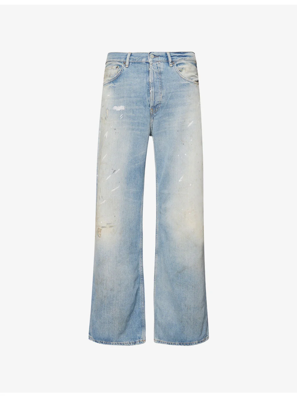 Paint-Splatter Trafalgar Cotton-Blend Jeans - 1