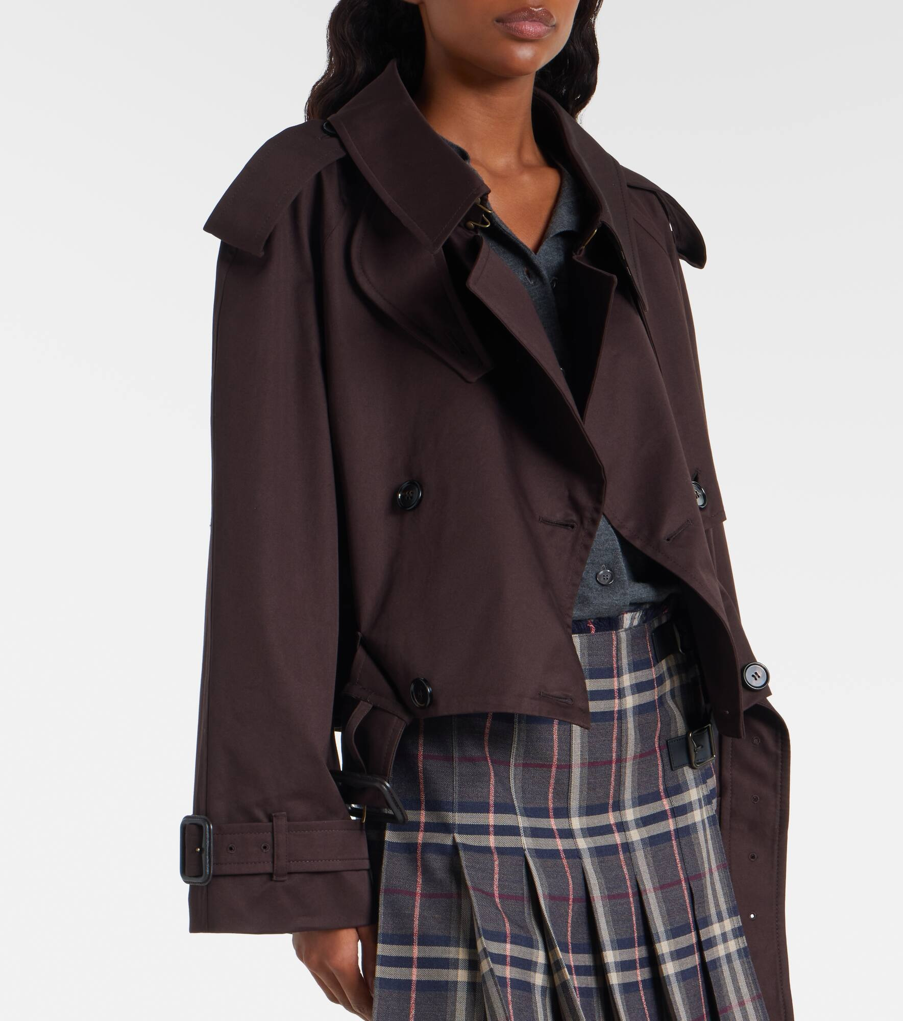 Cotton gabardine jacket - 6
