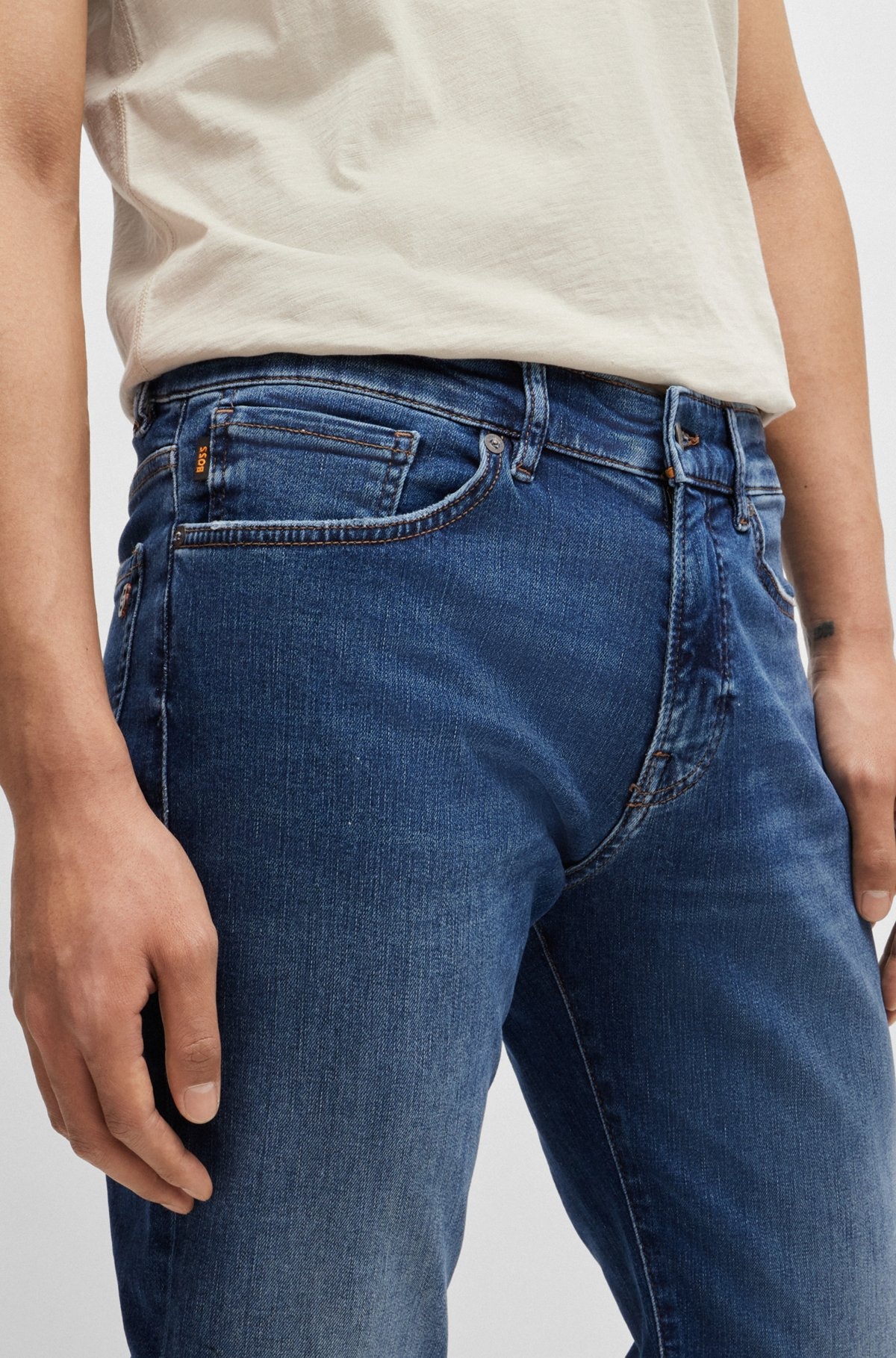 MAINE REGULAR-FIT JEANS IN BLUE SOFT-MOTION DENIM - 5
